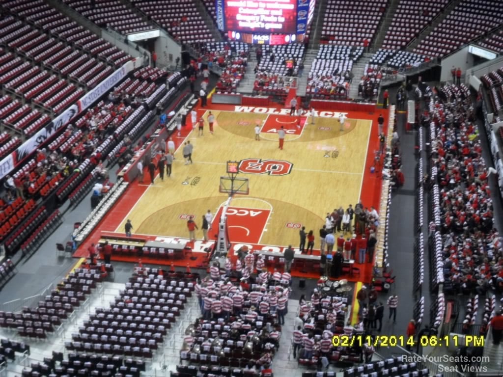section 311 seat view  for basketball - lenovo center