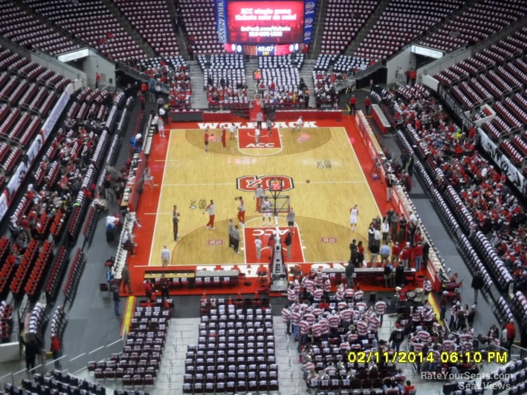 section 312 seat view  for basketball - pnc arena