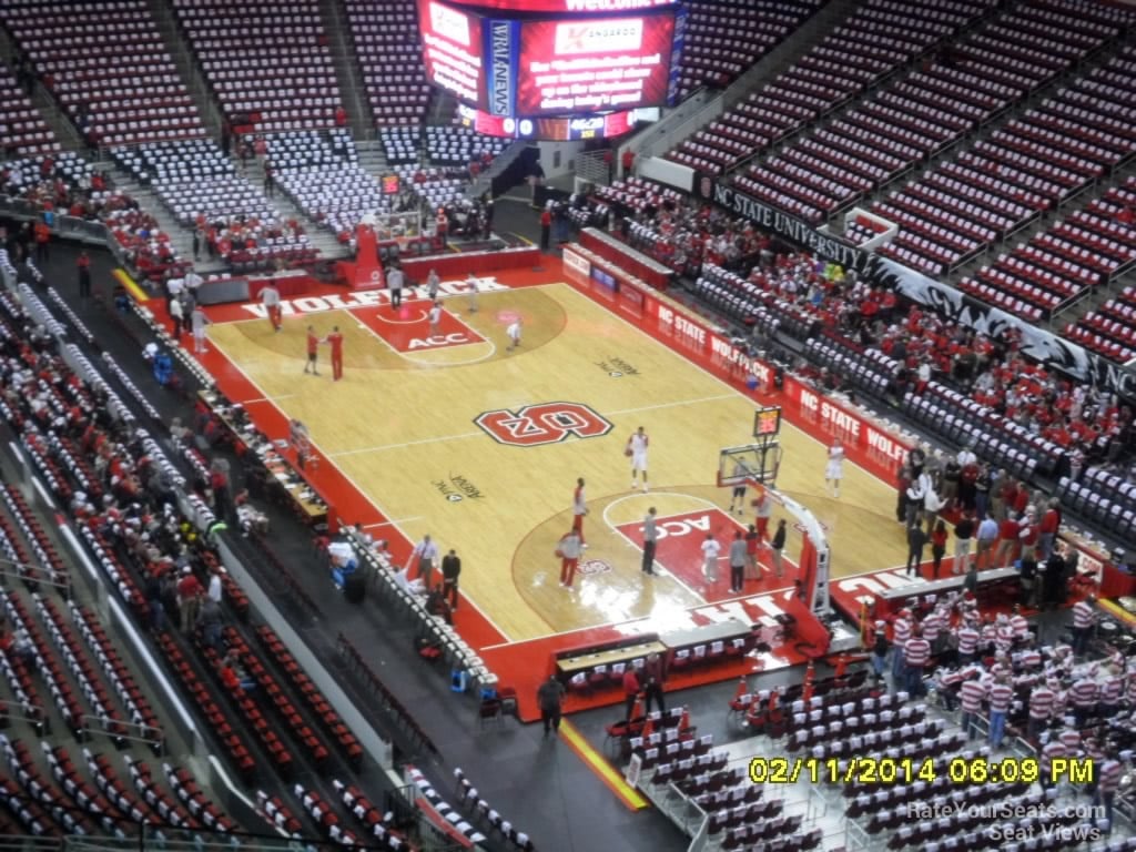 section 315 seat view  for basketball - lenovo center