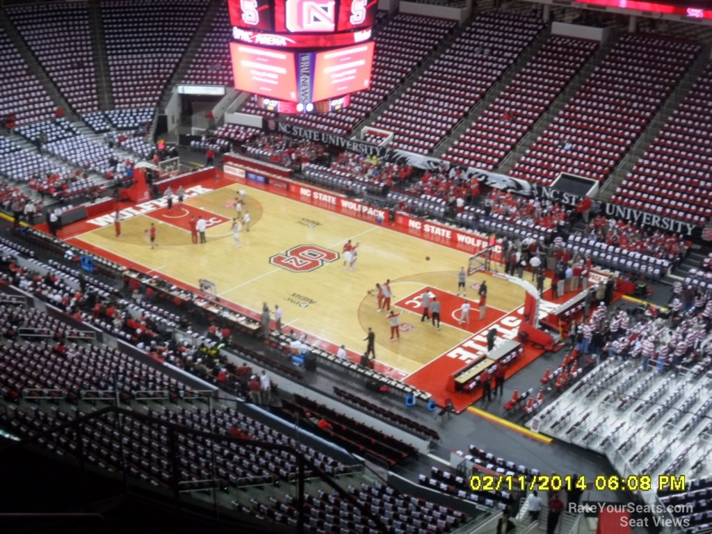 section 318 seat view  for basketball - lenovo center