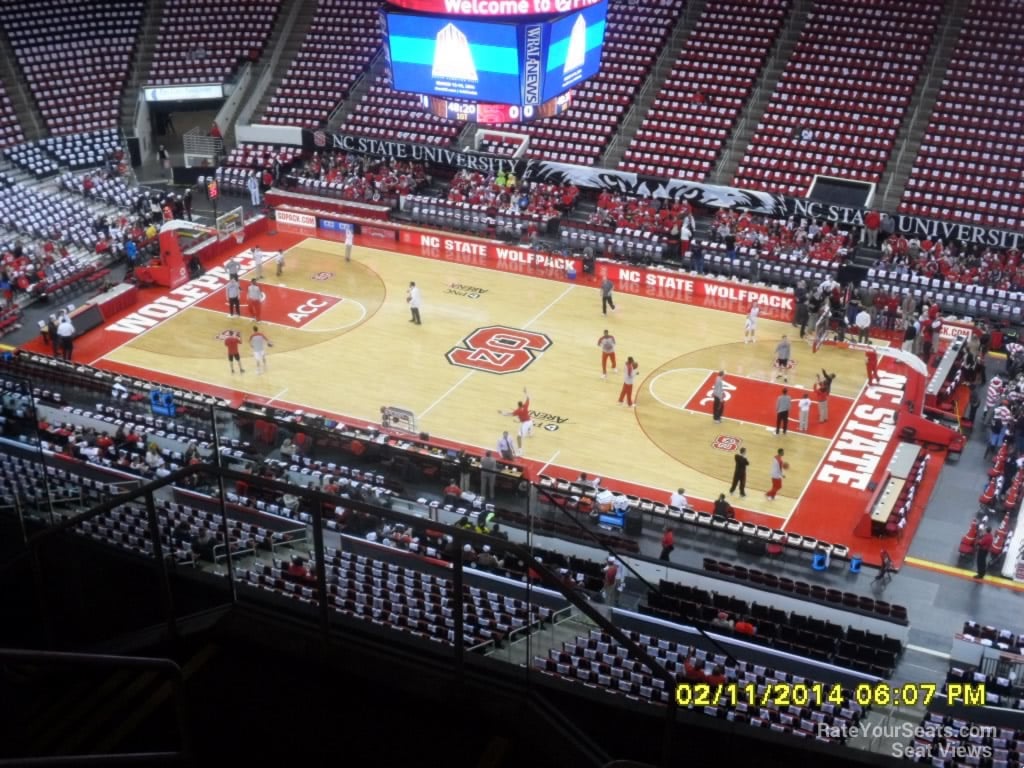 section 320 seat view  for basketball - pnc arena