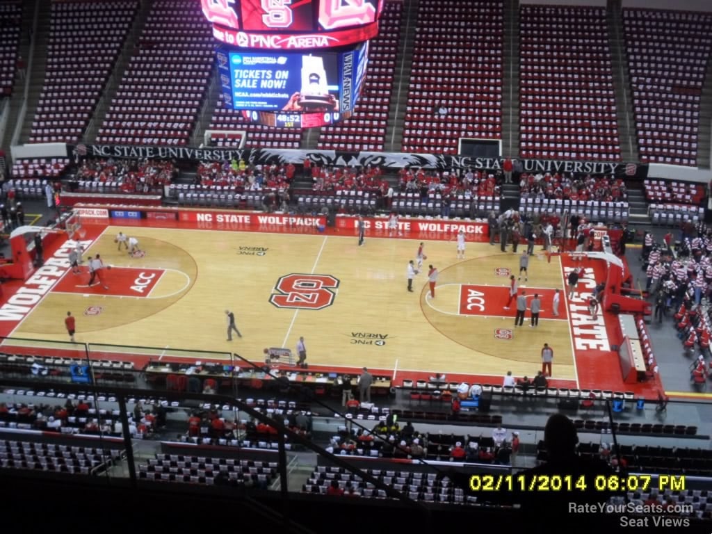 section 321 seat view  for basketball - pnc arena