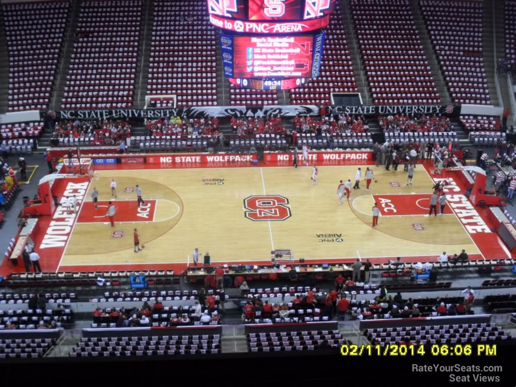 section 323 seat view  for basketball - lenovo center