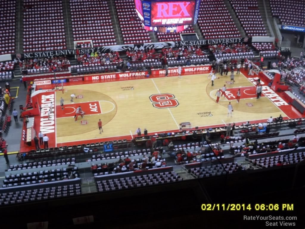 section 324 seat view  for basketball - pnc arena