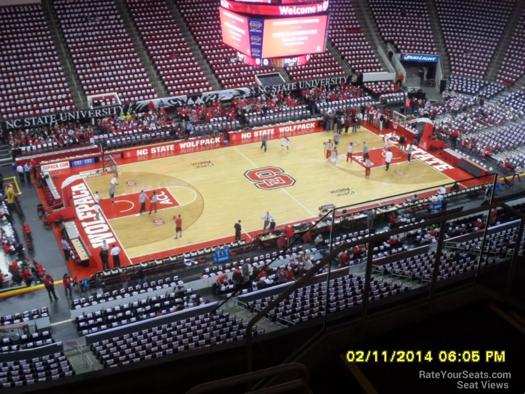 section 326 seat view  for basketball - lenovo center