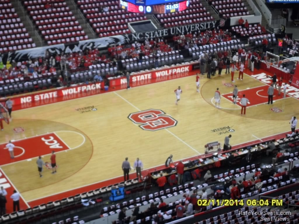 section 327 seat view  for basketball - pnc arena