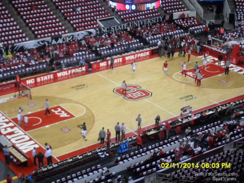 section 328 seat view  for basketball - pnc arena