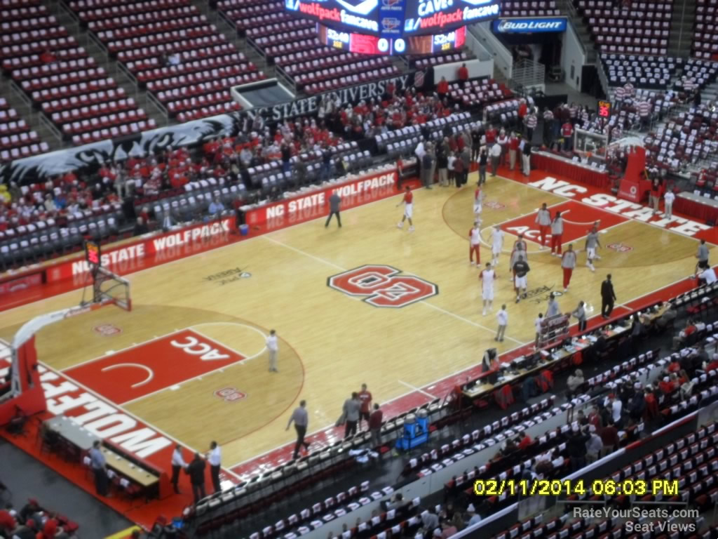 section 329 seat view  for basketball - lenovo center
