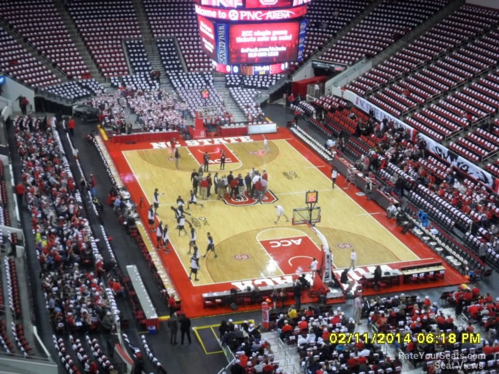 section 333 seat view  for basketball - lenovo center