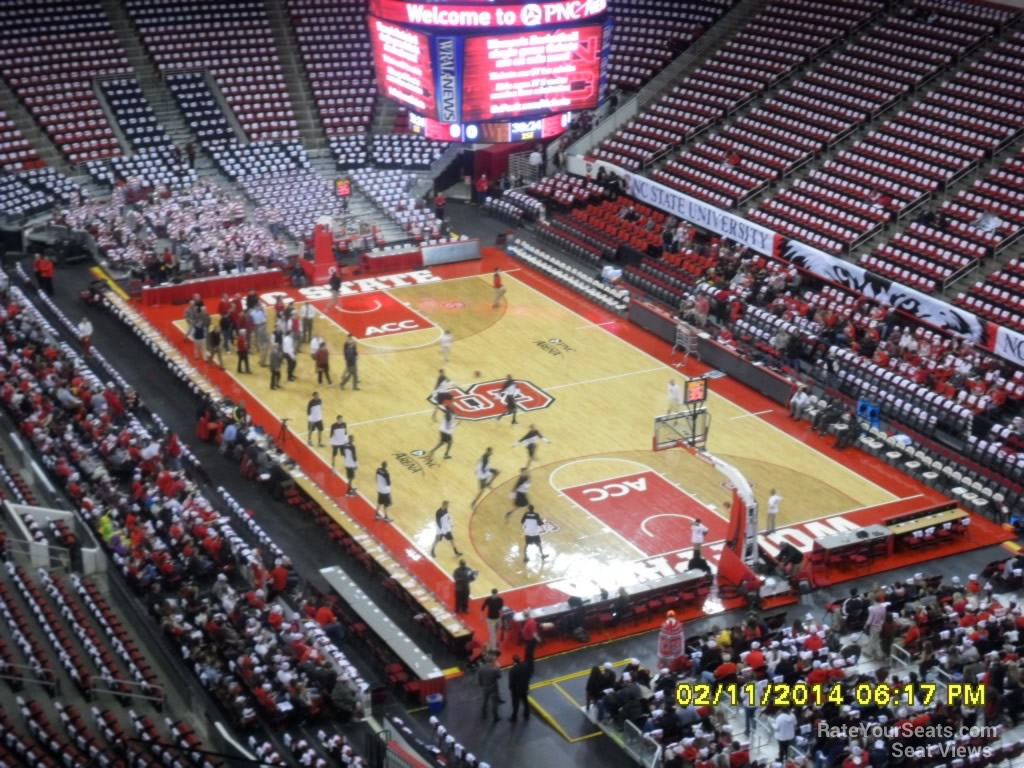 section 334 seat view  for basketball - lenovo center