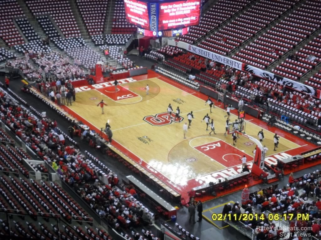 section 335 seat view  for basketball - lenovo center