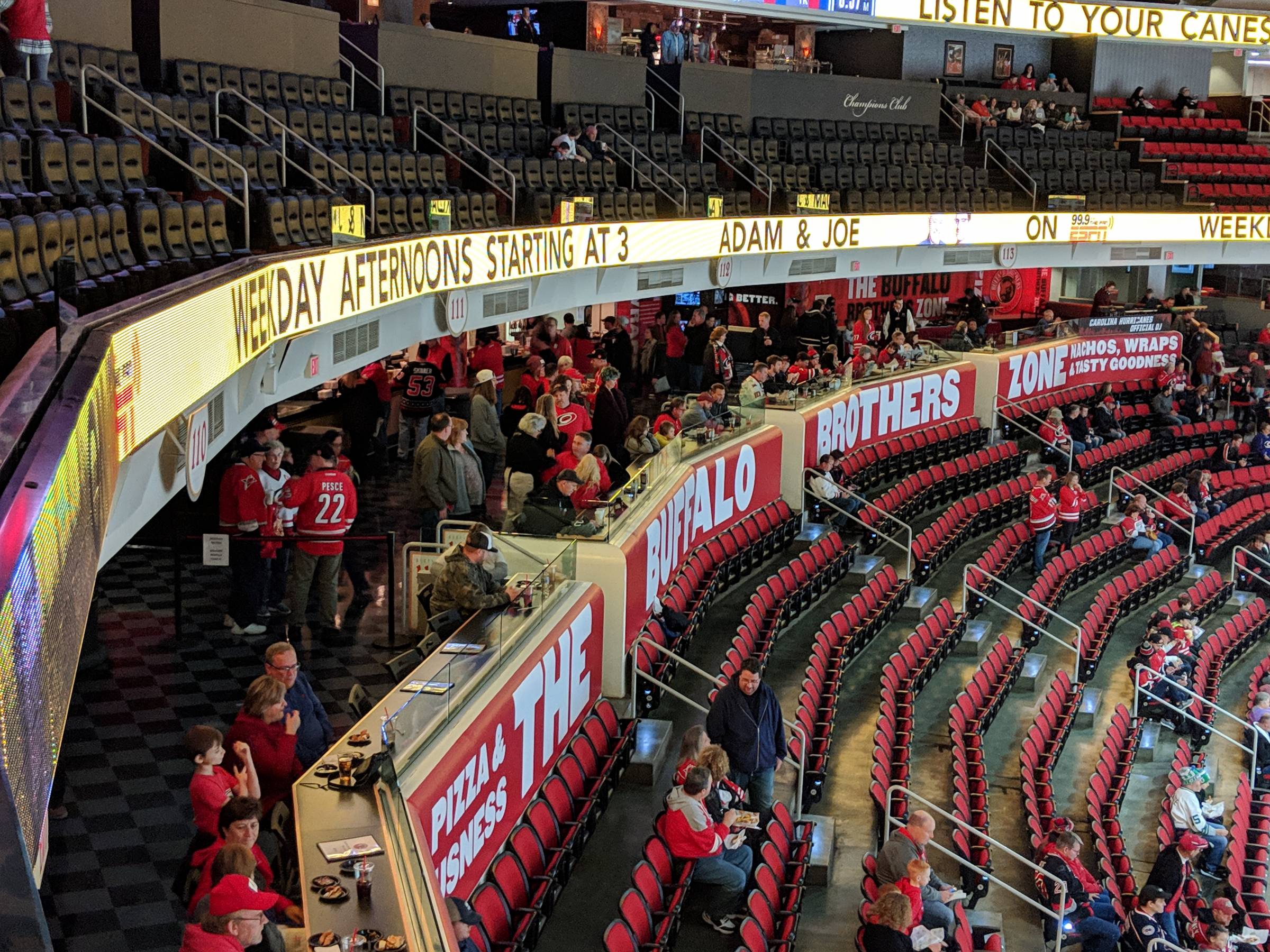 Section 102 at PNC Arena Carolina Hurricanes