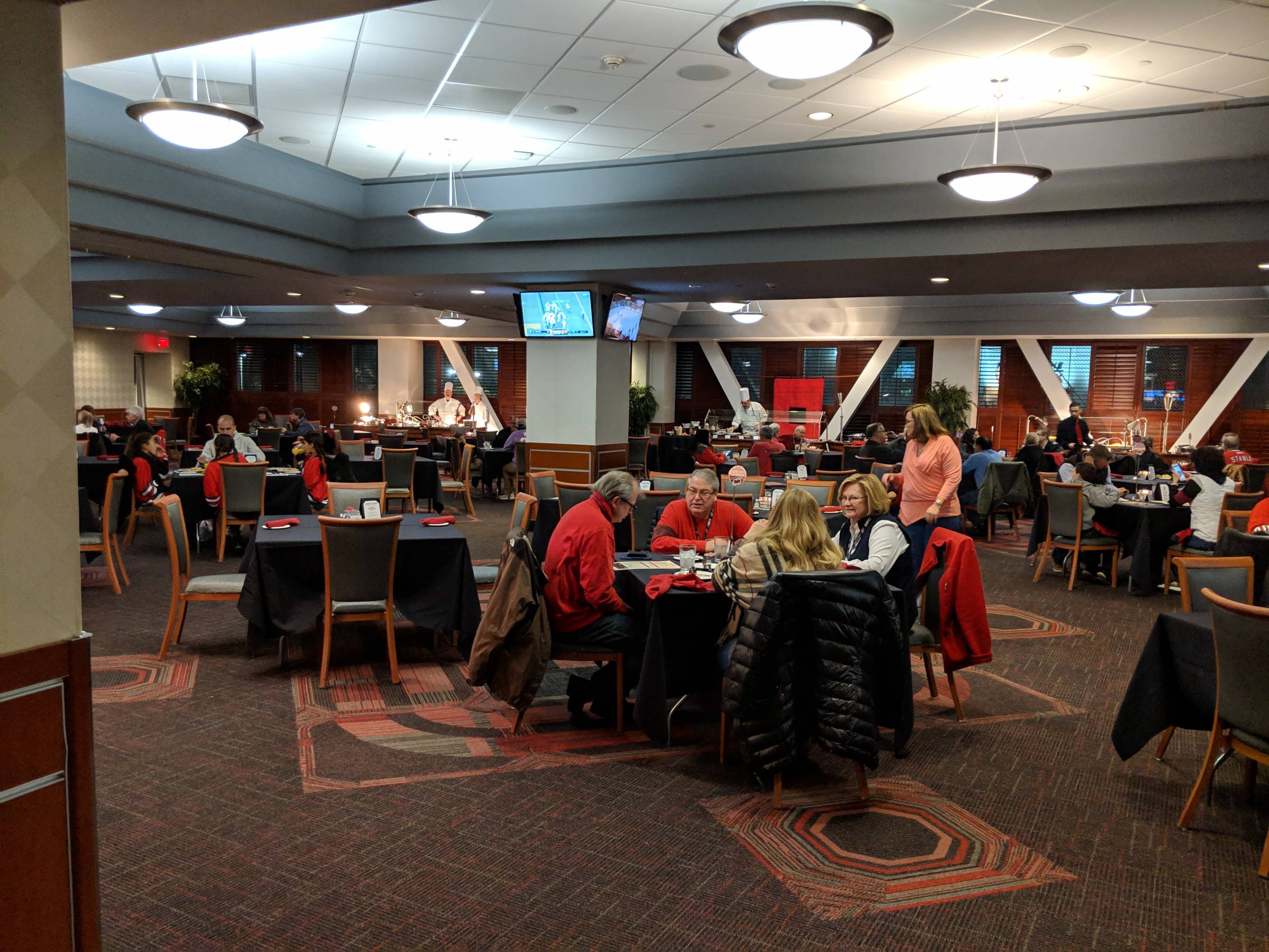 inside the arena club at PNC Arena