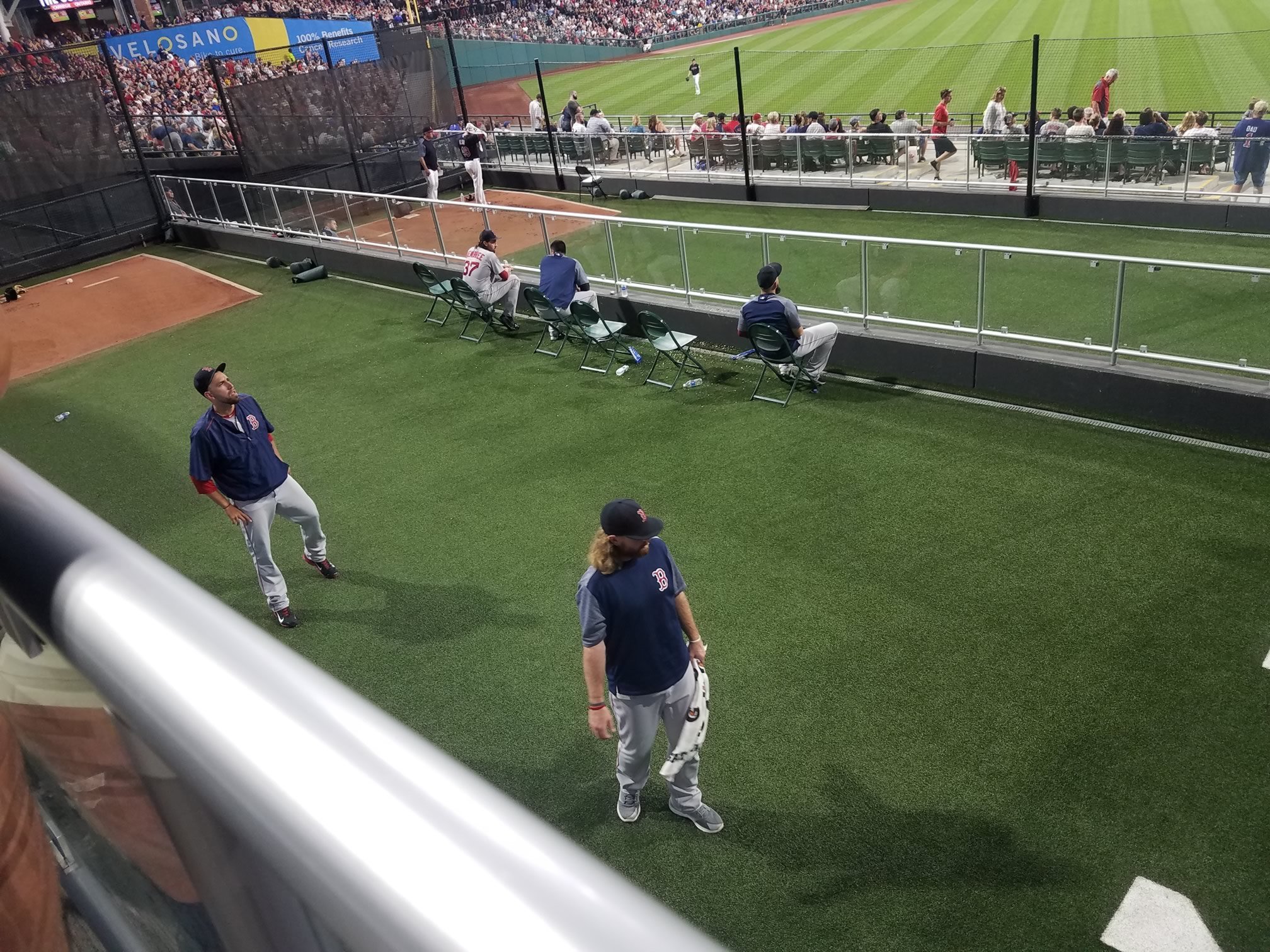 progressive field visitor bullpen