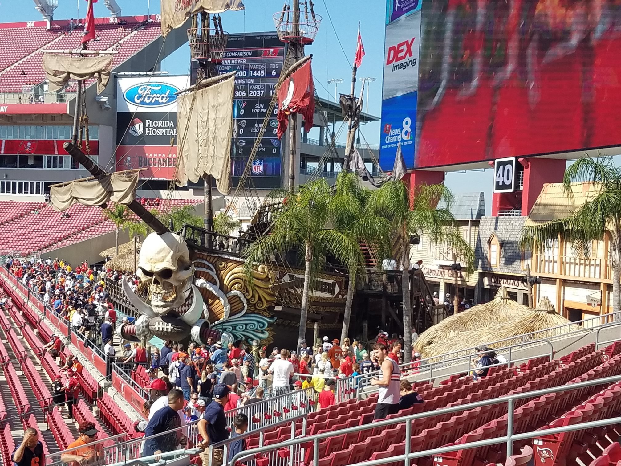 raymond james stadium pirate ship