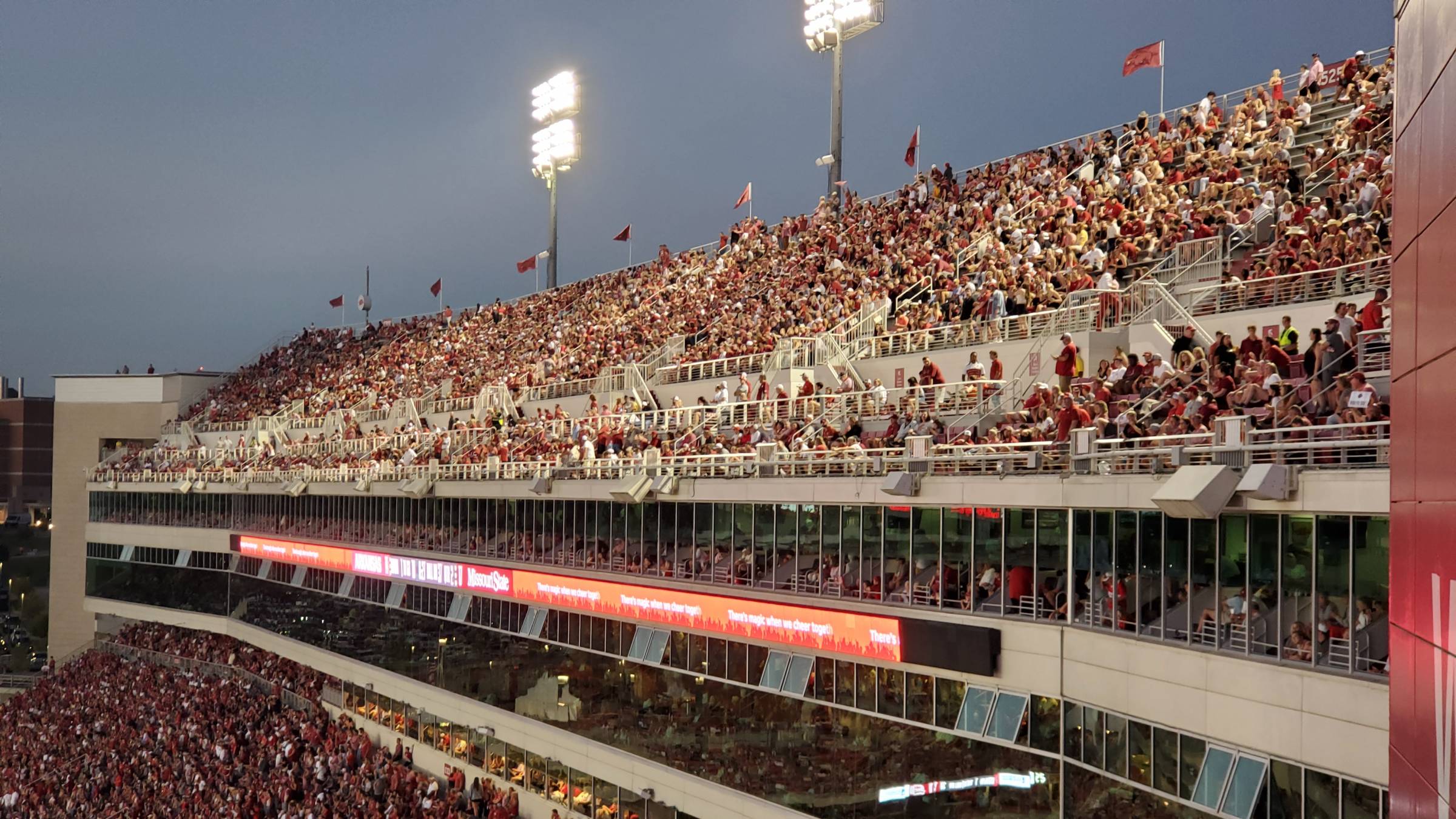 Pig Heaven Seats at Razorback Stadium