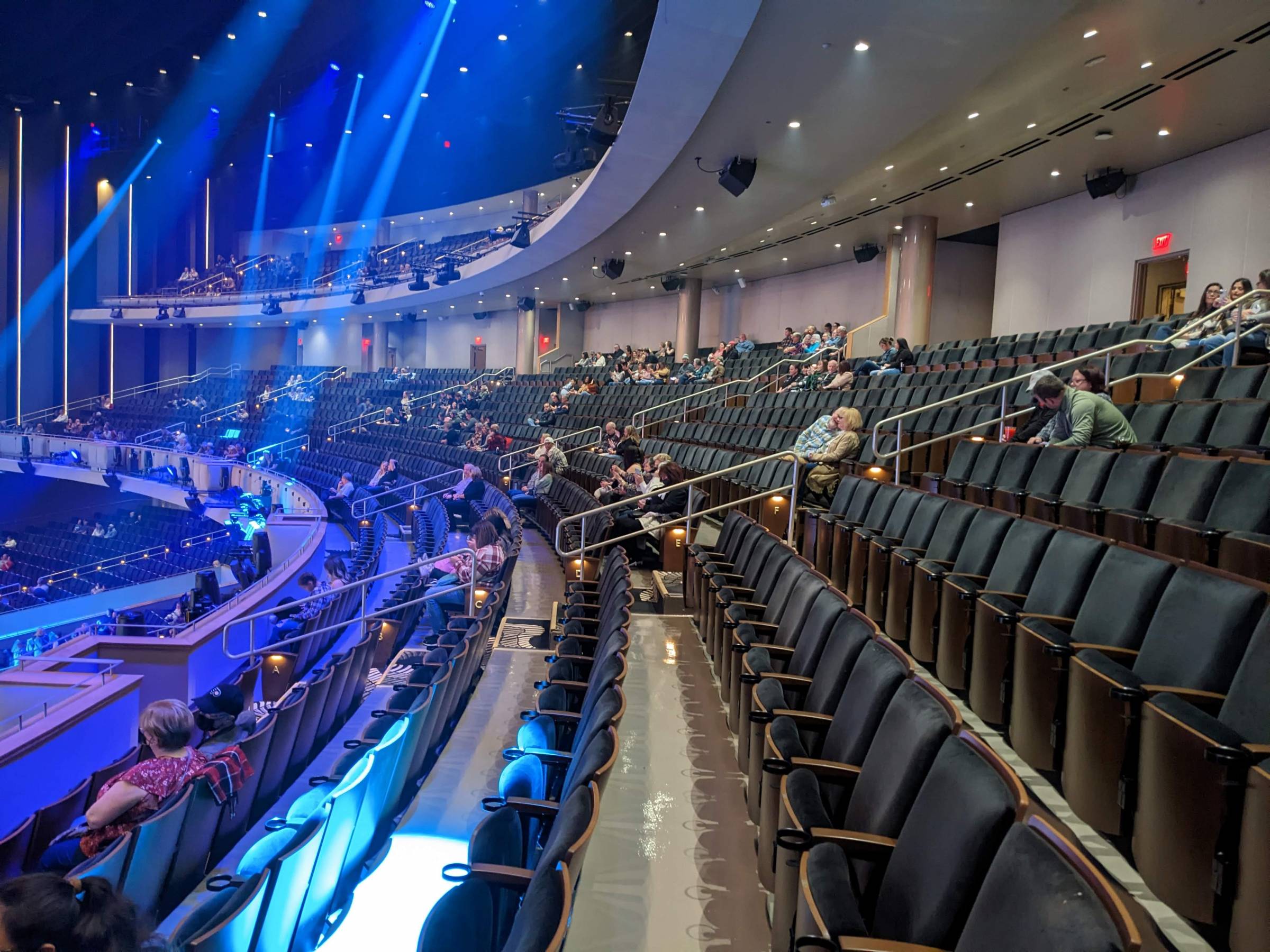 mezzanine level at Resorts World Theatre