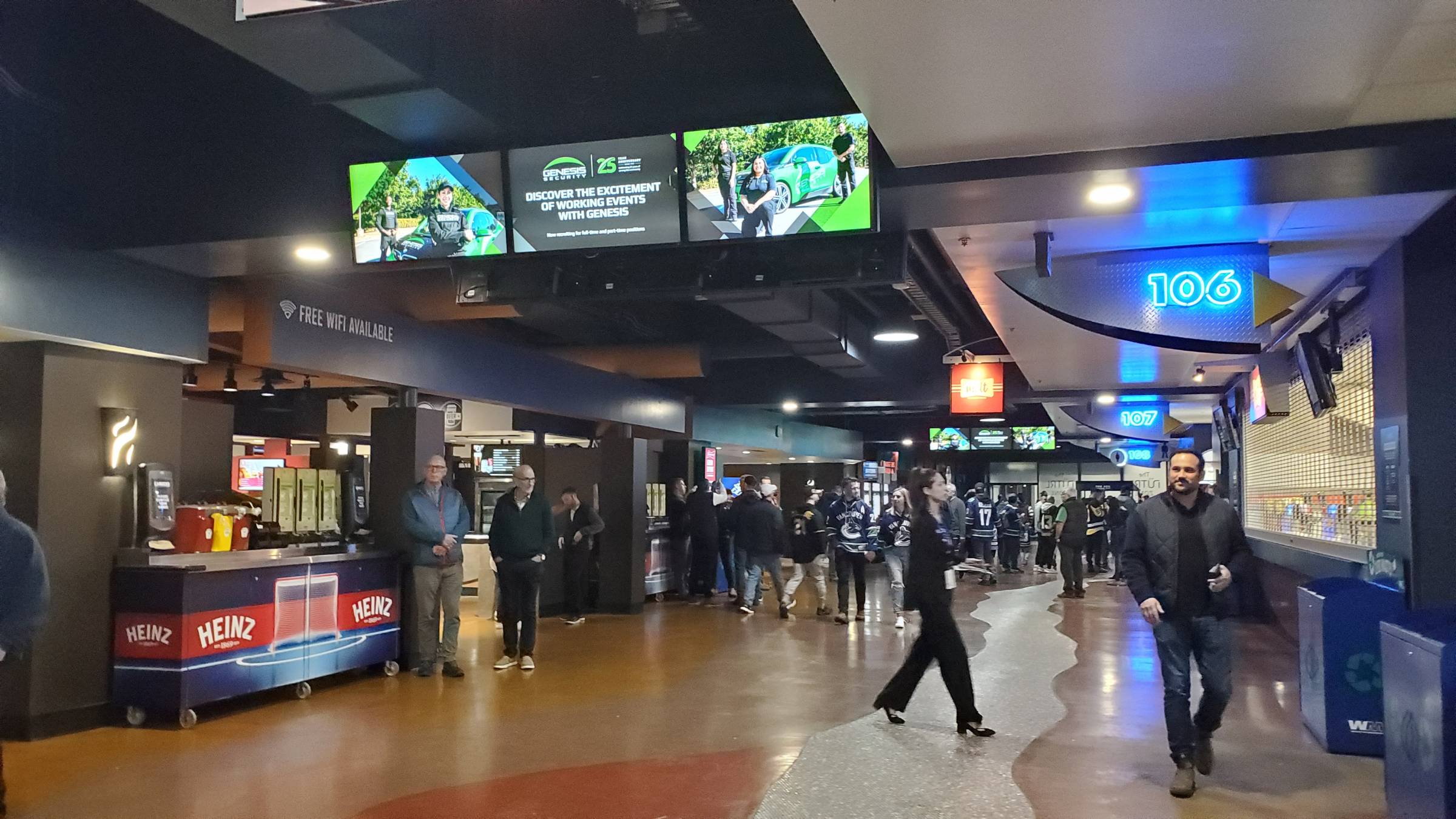 The Nutrl Zone Club Section Concourse at Rogers Arena