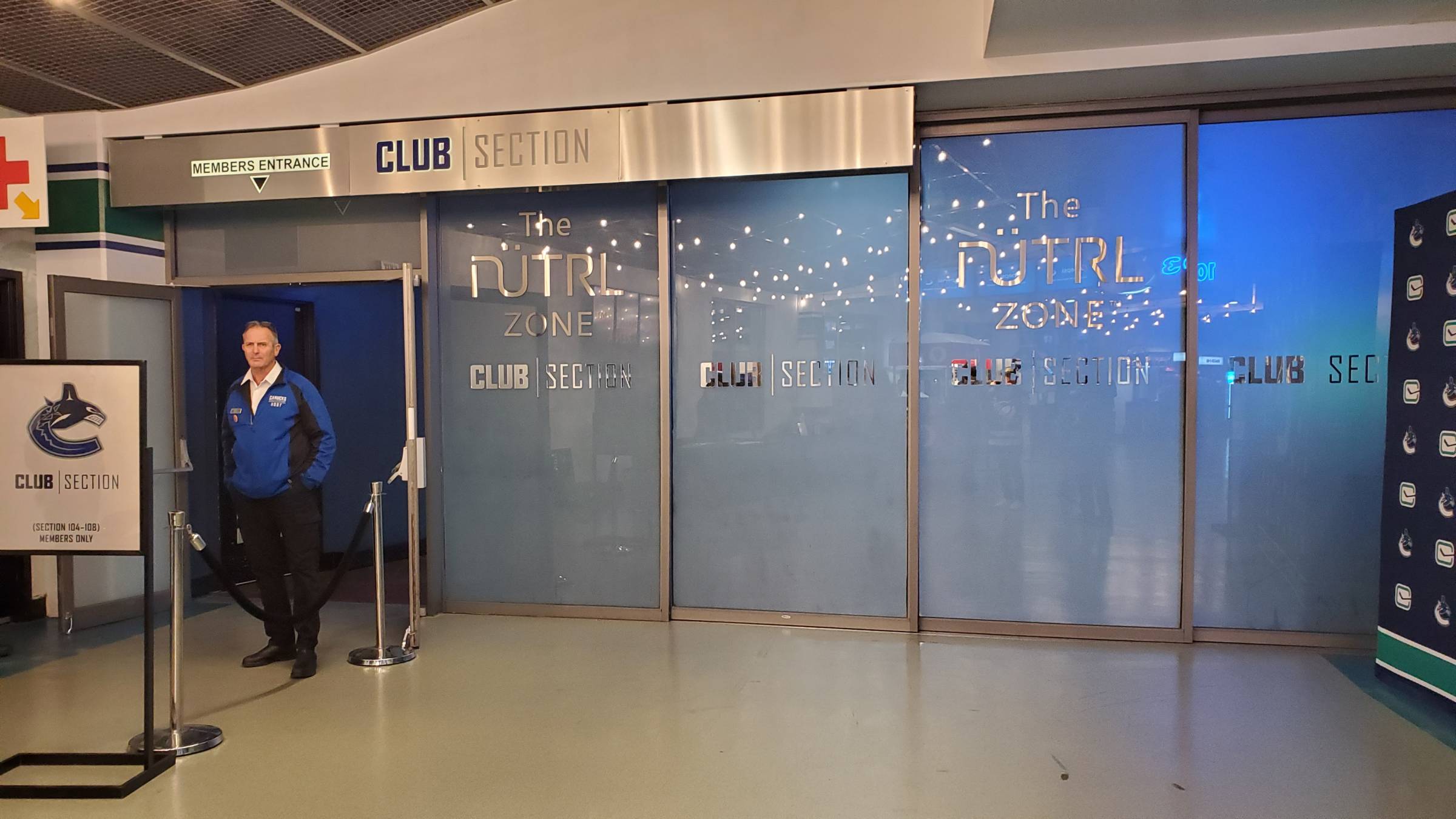 The Nutrl Zone Club Section Entrance at Rogers Arena