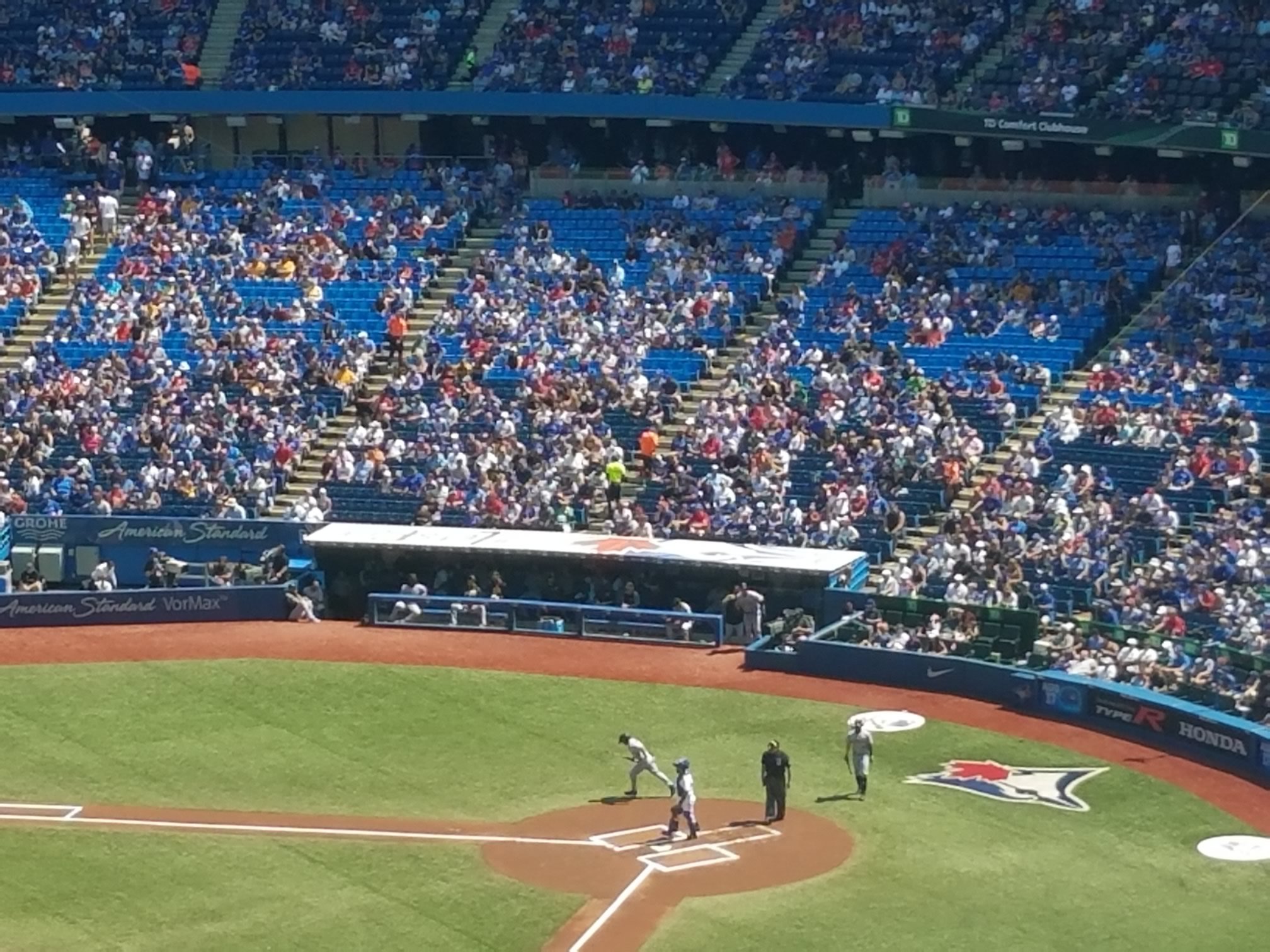 rogers centre visitor dugout