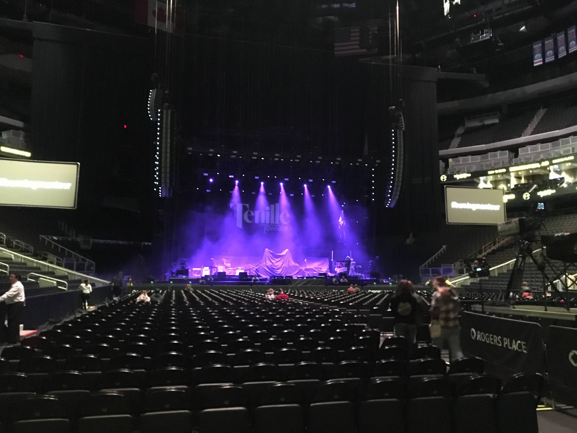 Back left floor at Rogers Place 