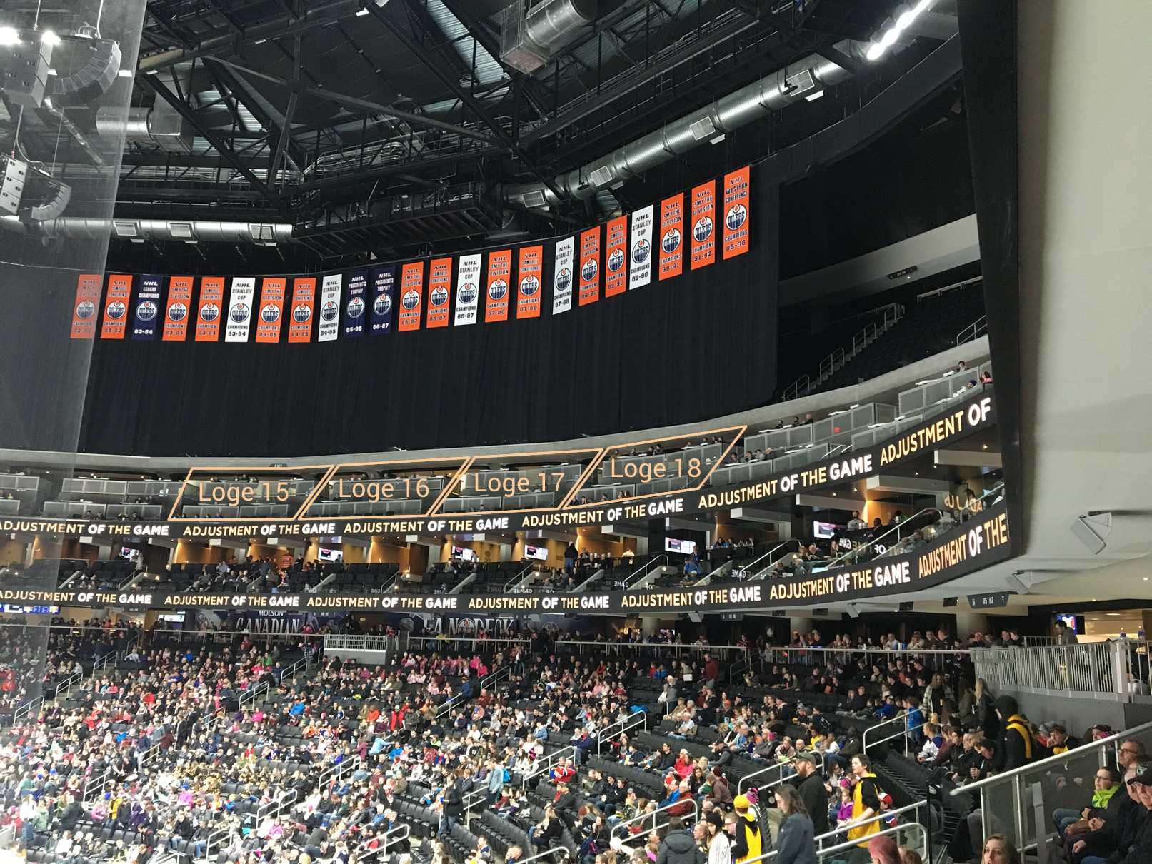Loge Sections 15-18 at Rogers Place