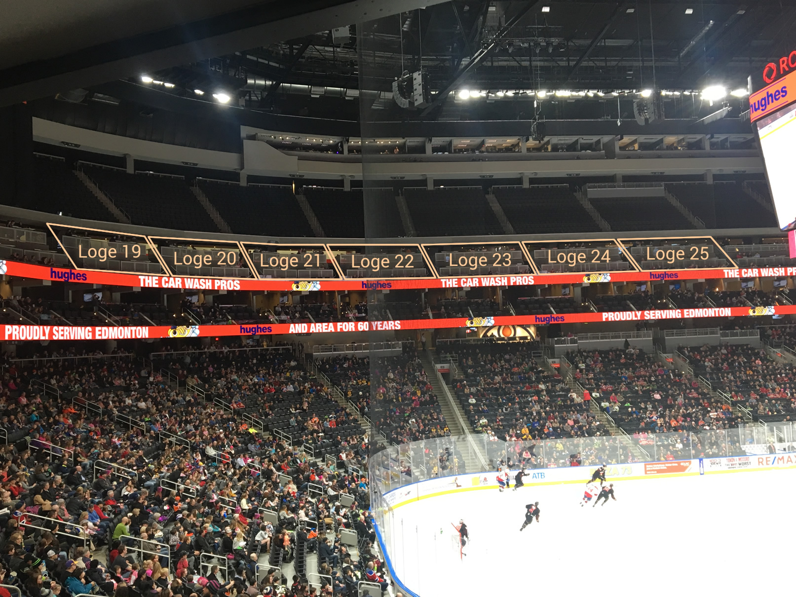 Loge Sections 19-25 at Rogers Place