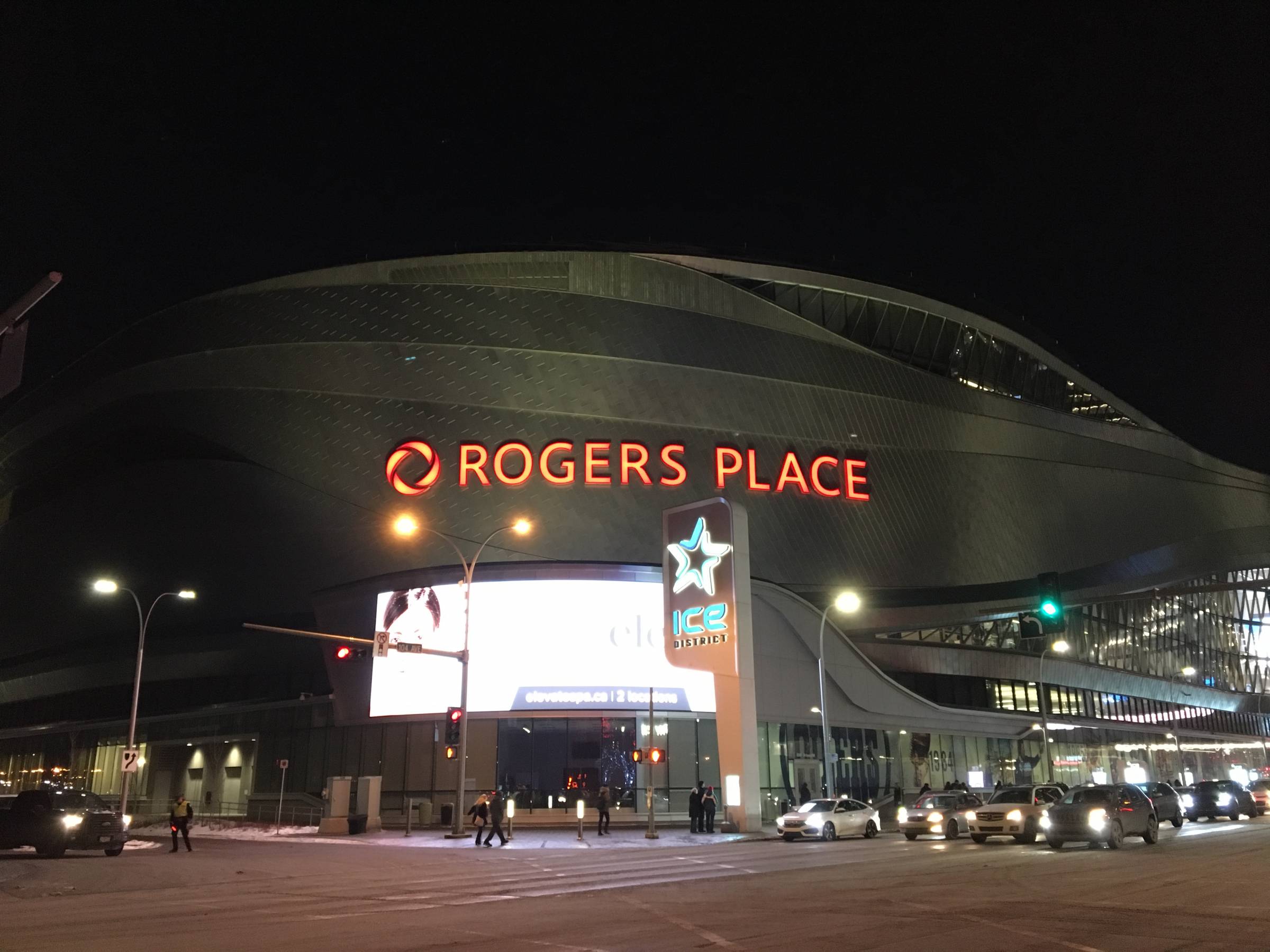 Exterior of Rogers Place