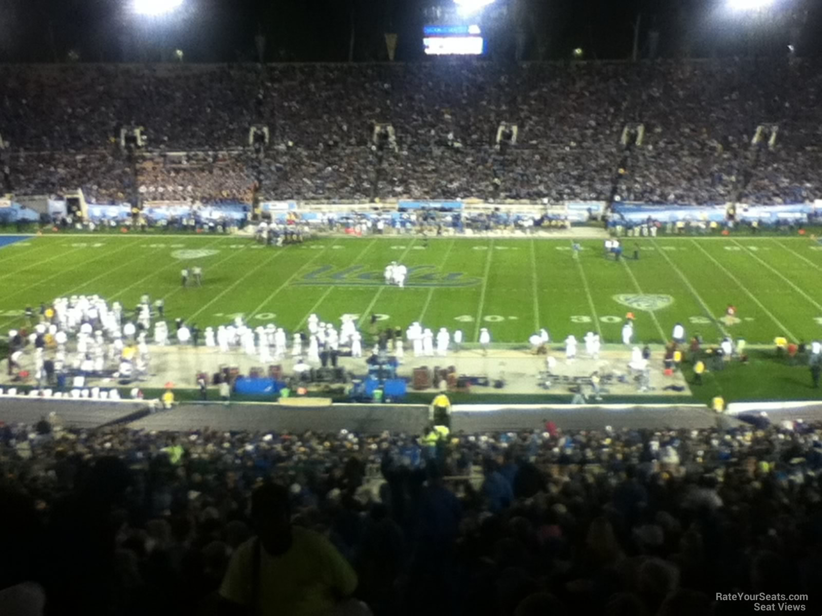 section 20, row 50 seat view  for football - rose bowl stadium