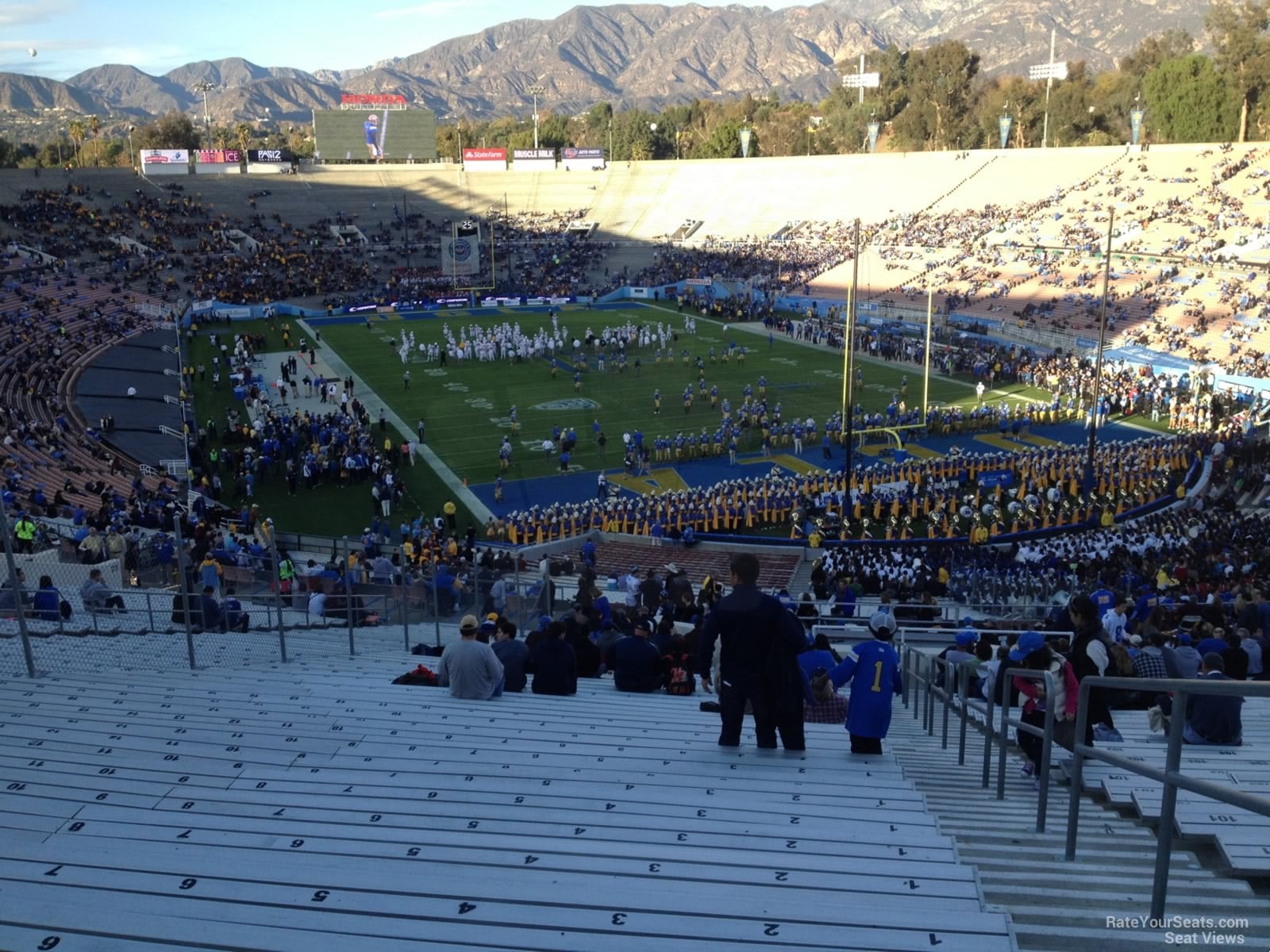 section 24, row 71 seat view  for football - rose bowl stadium