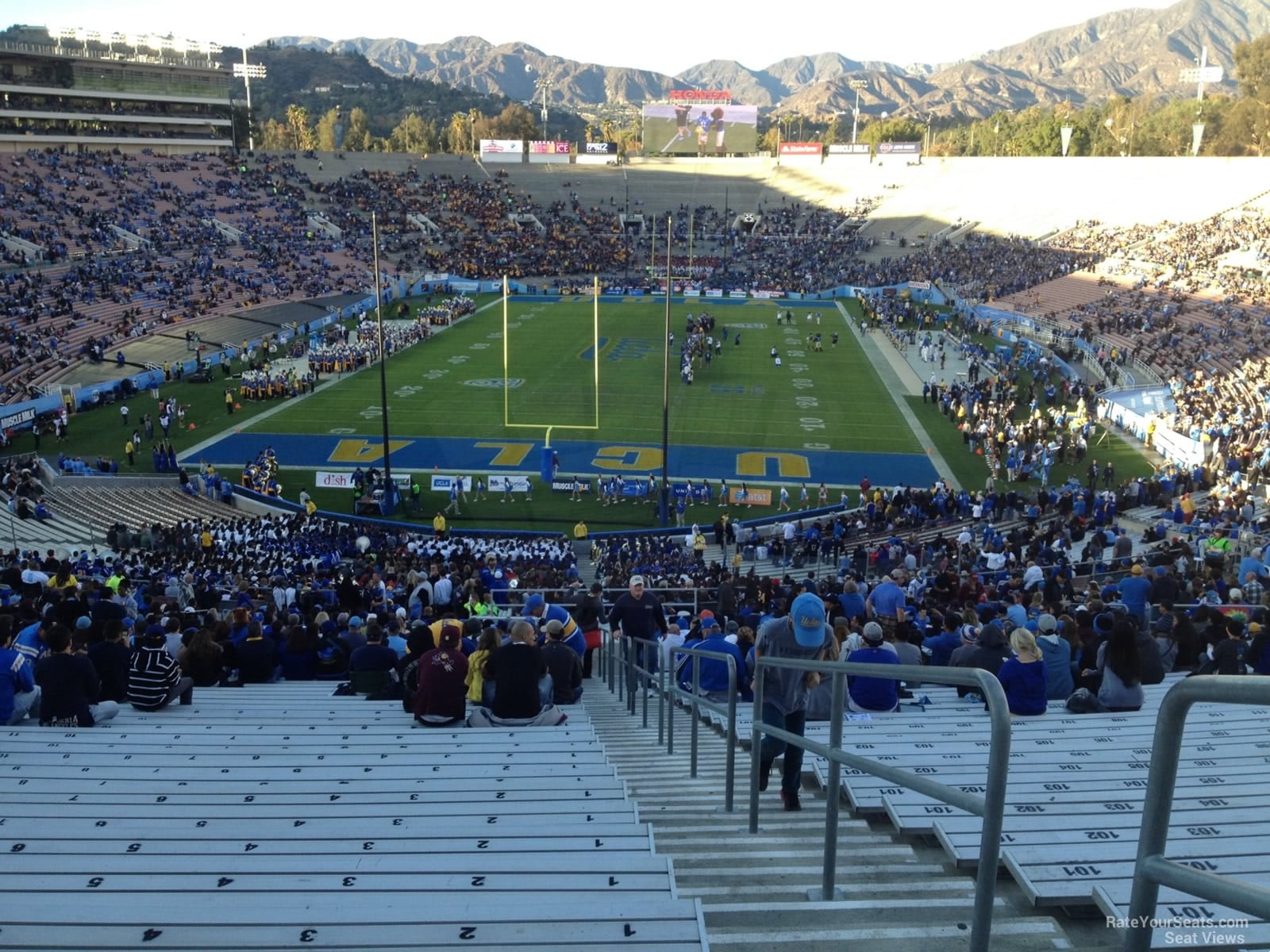 section 26, row 71 seat view  for football - rose bowl stadium