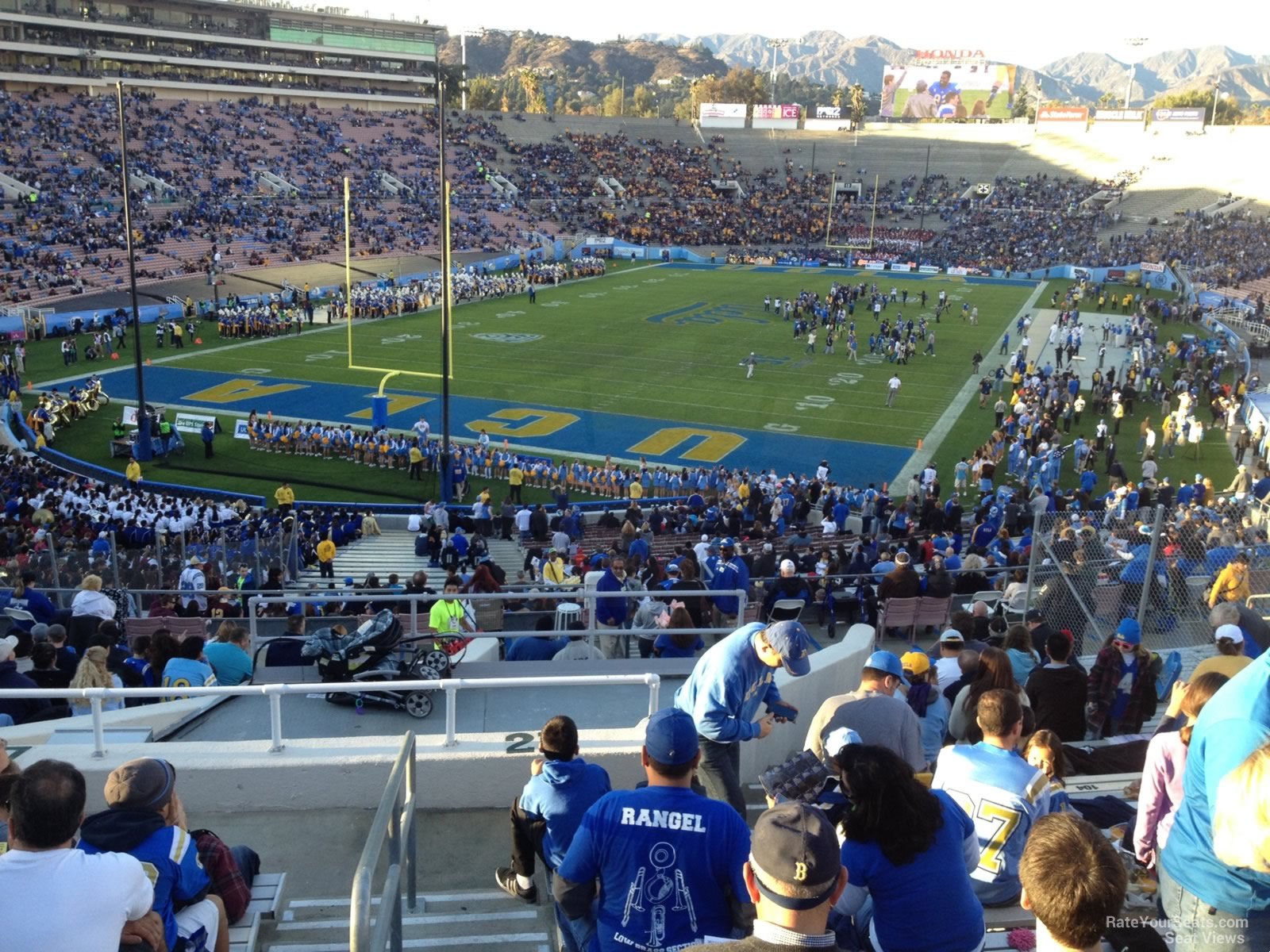 section 27, row 51 seat view  for football - rose bowl stadium