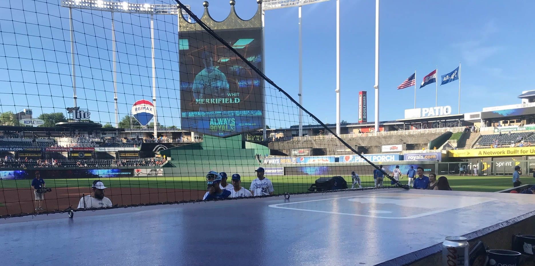 royals dugout kauffman stadium