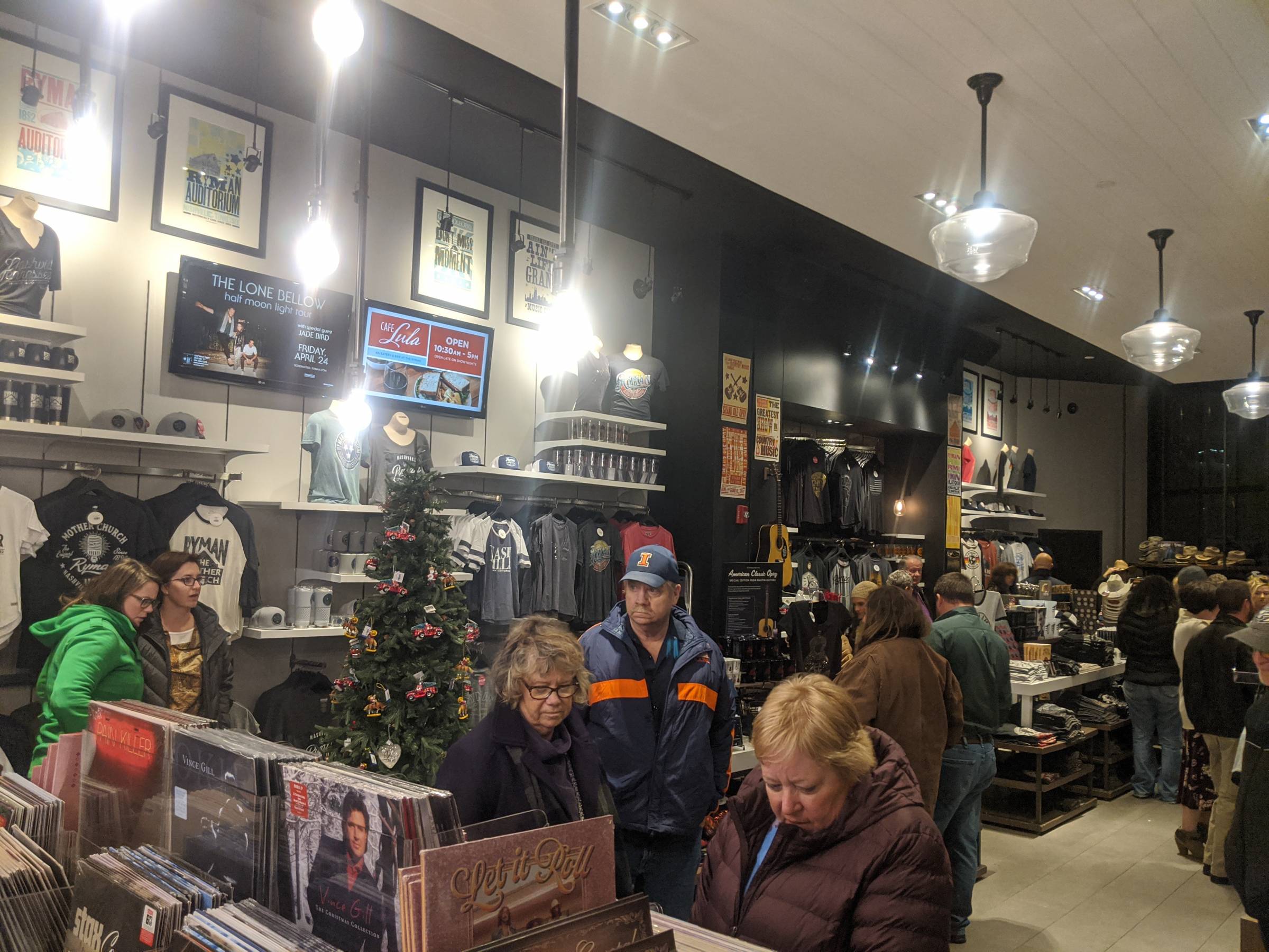 gift shop at Ryman Auditorium