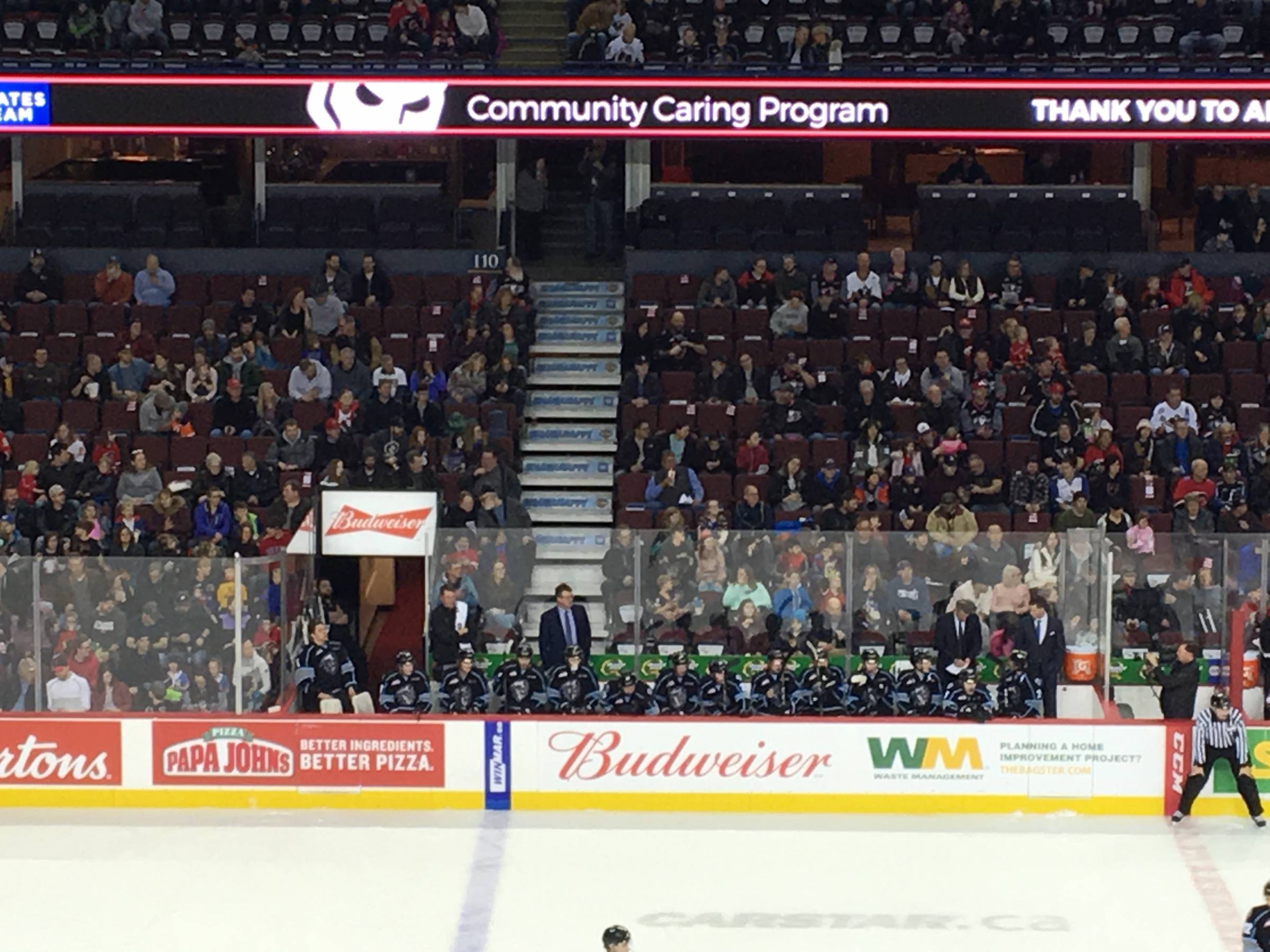 Visitor Bench at Scotiabank Saddledome