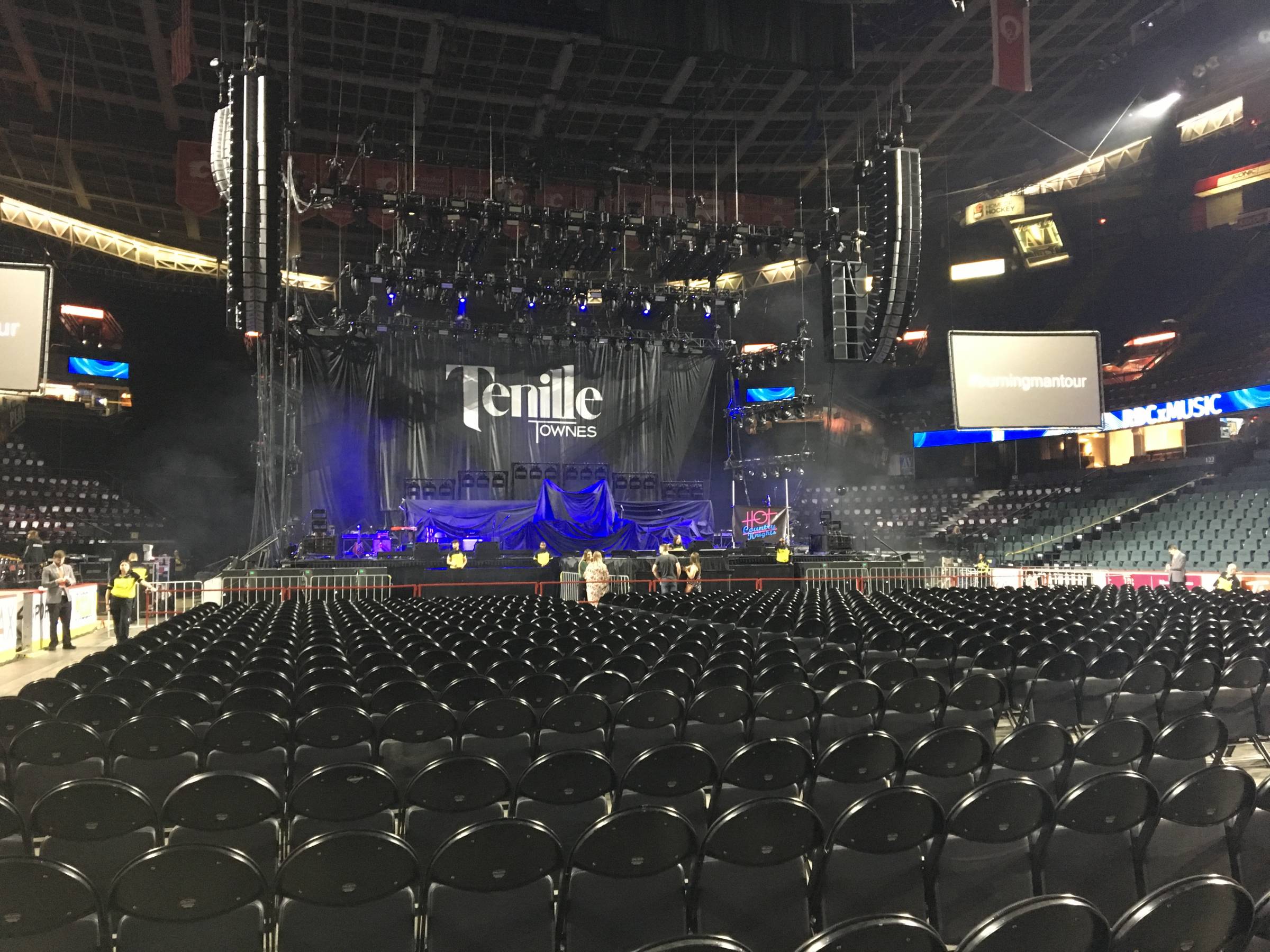 Back left floor at Scotiabank Saddledome