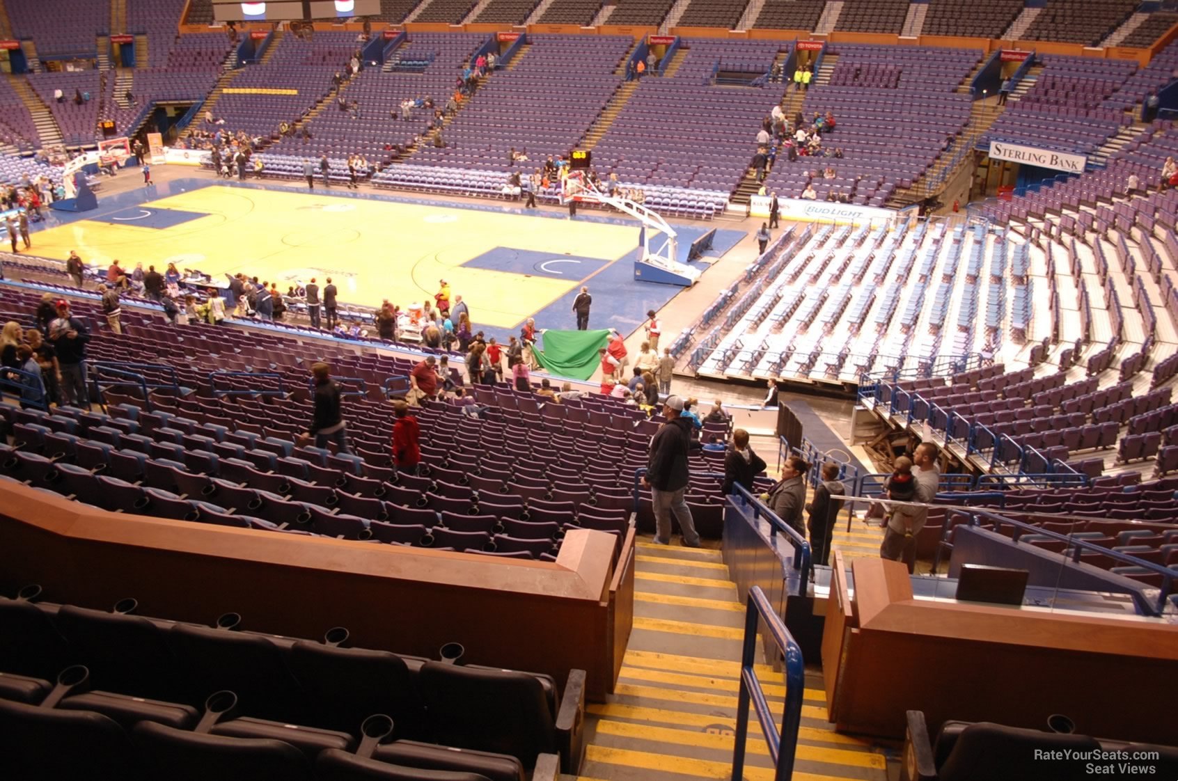 section 101, row dd seat view  for basketball - enterprise center