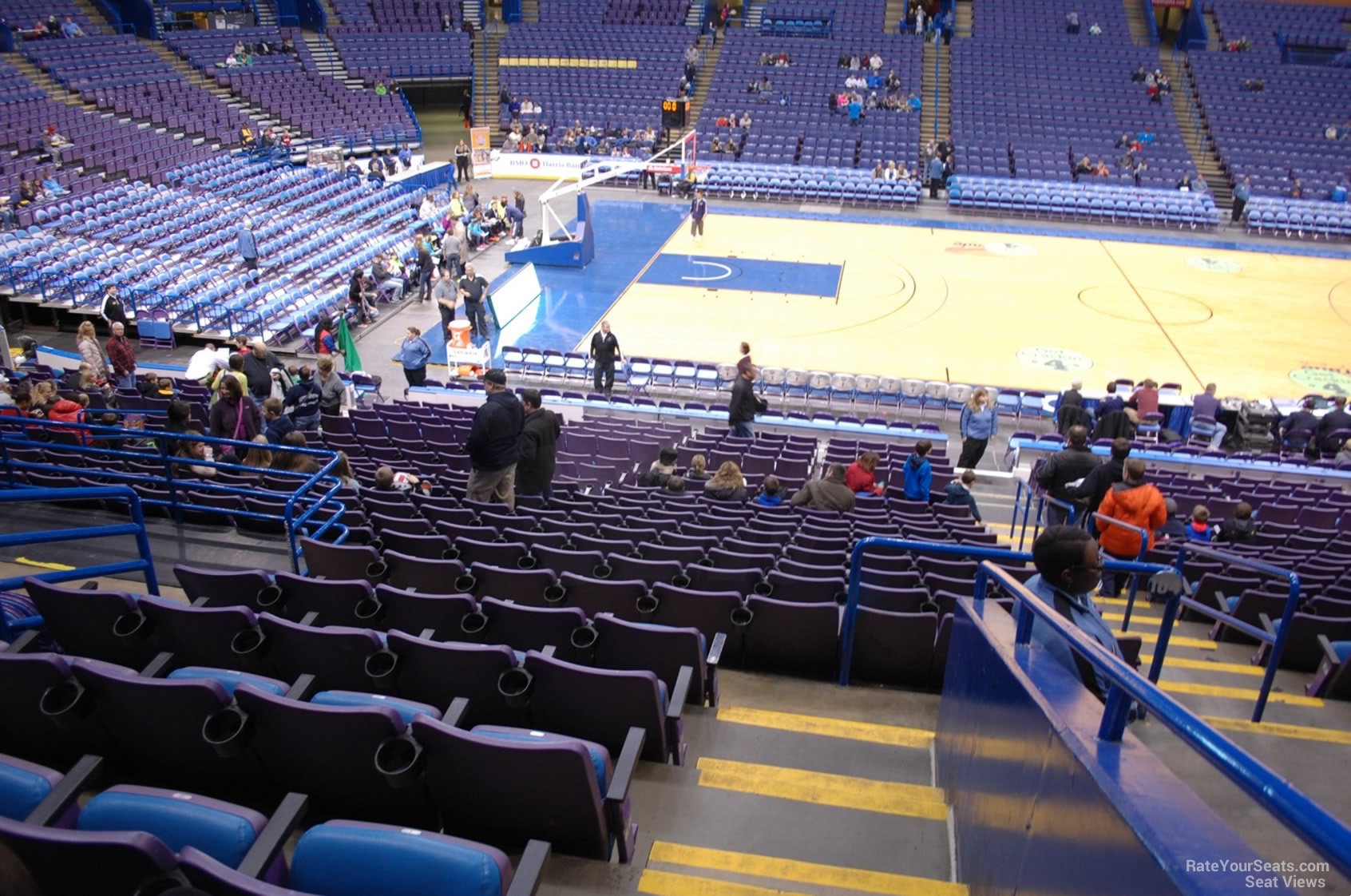 section 104, row ee seat view  for basketball - enterprise center