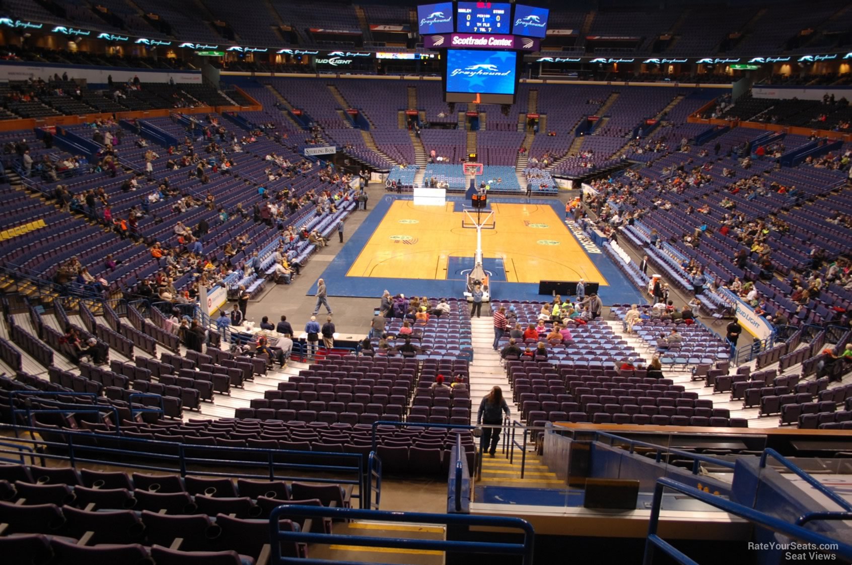 section 110, row dd seat view  for basketball - enterprise center