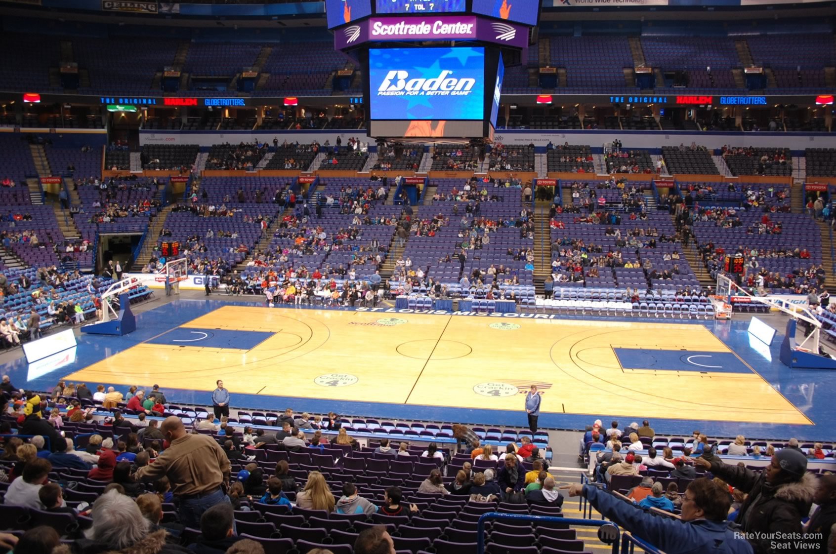 section 116, row dd seat view  for basketball - enterprise center