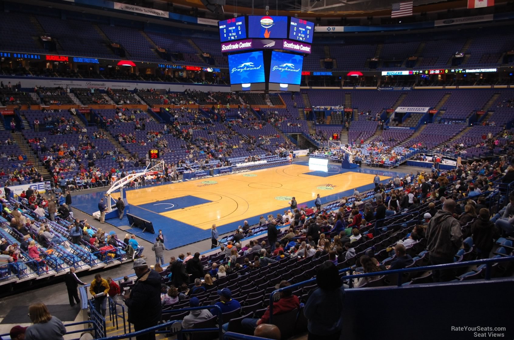 section 119, row dd seat view  for basketball - enterprise center