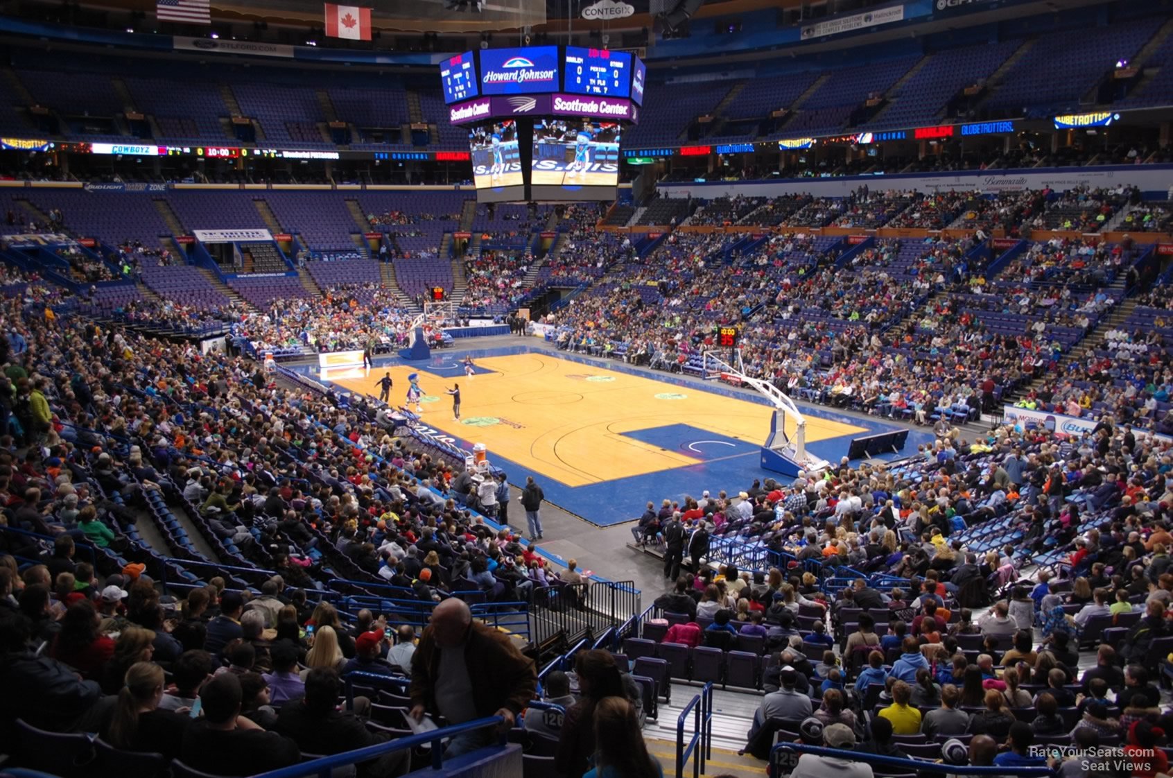 section 126, row dd seat view  for basketball - enterprise center