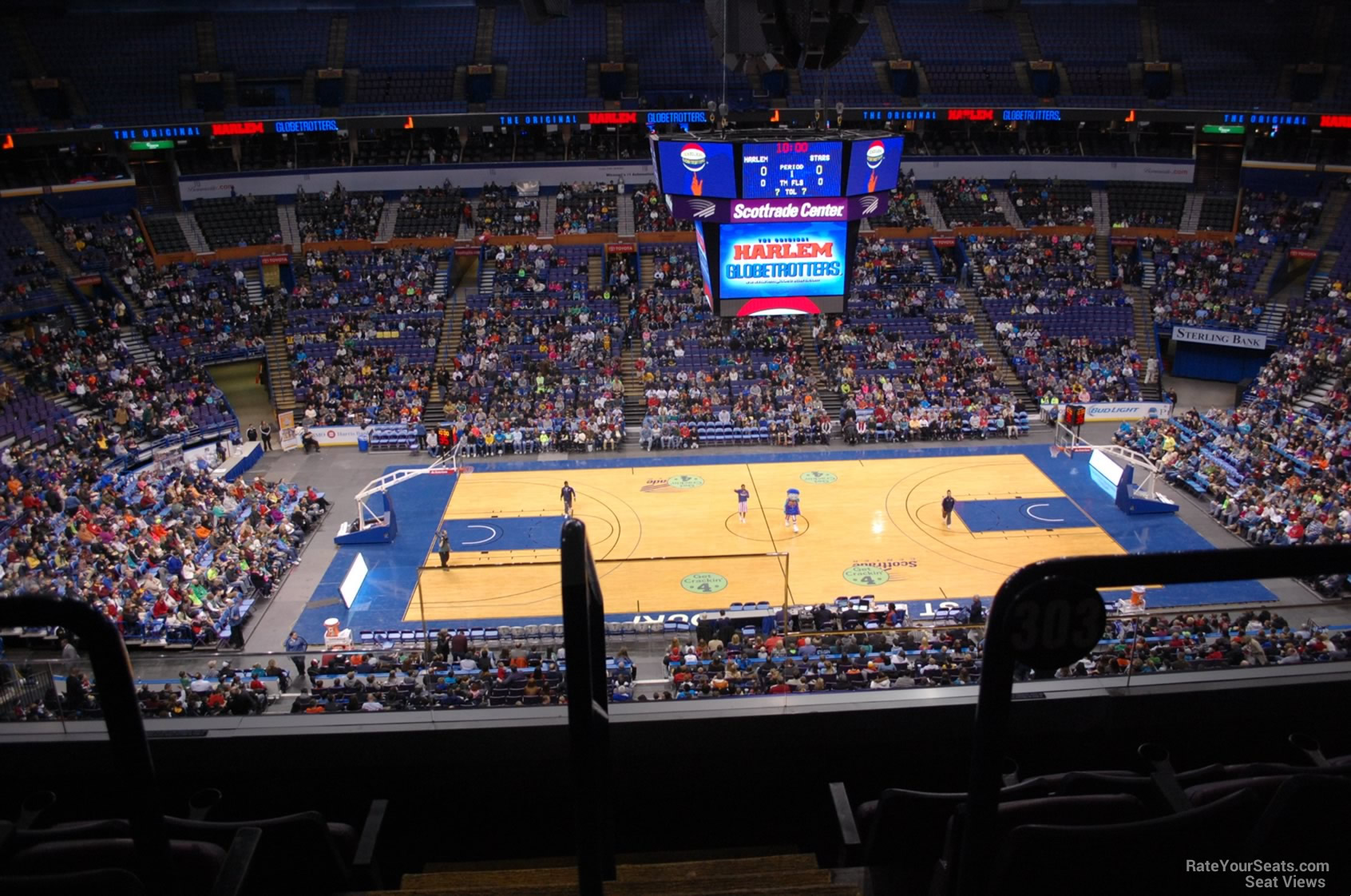 section 303, row c seat view  for basketball - enterprise center