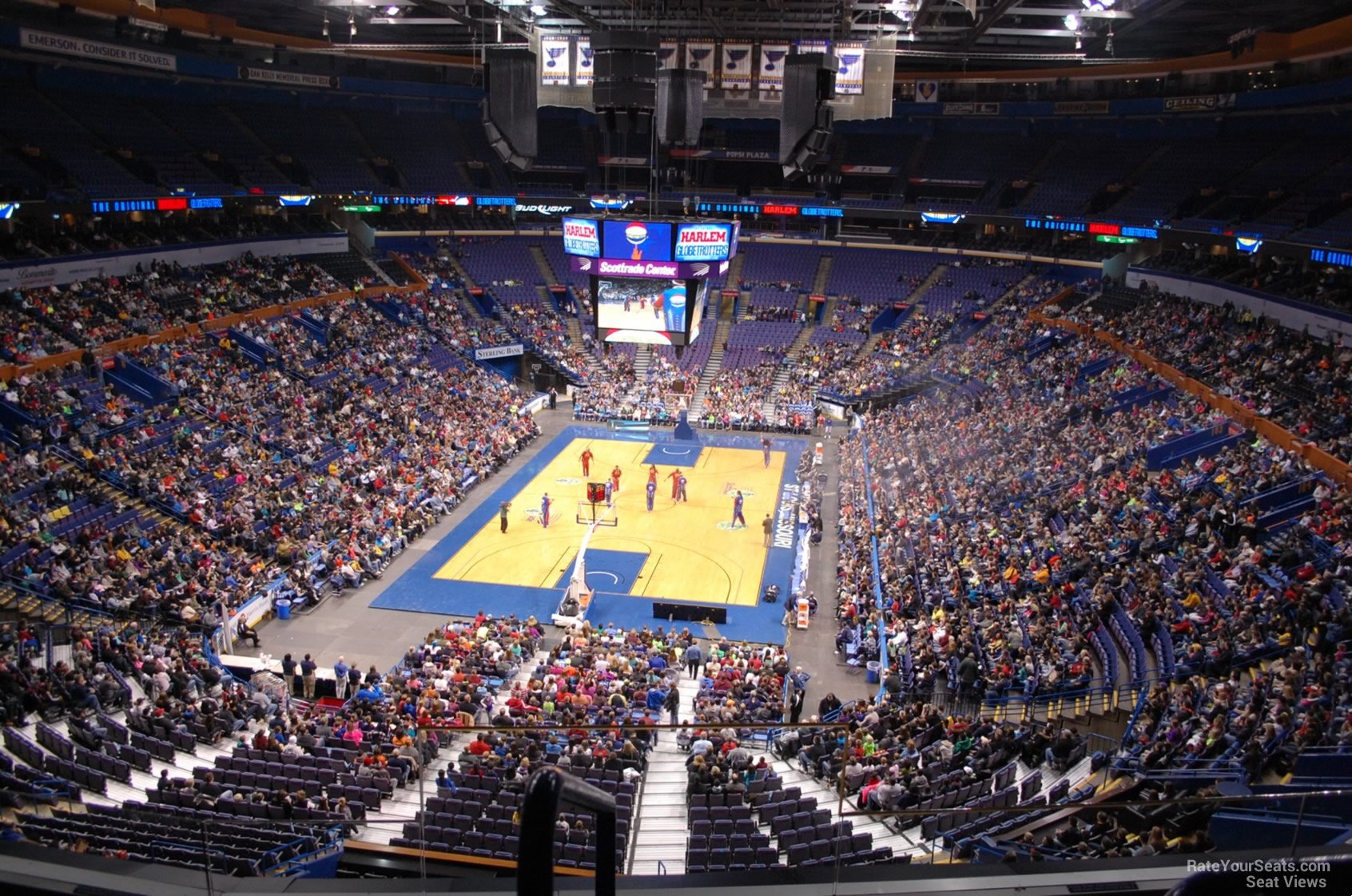 section 310, row c seat view  for basketball - enterprise center