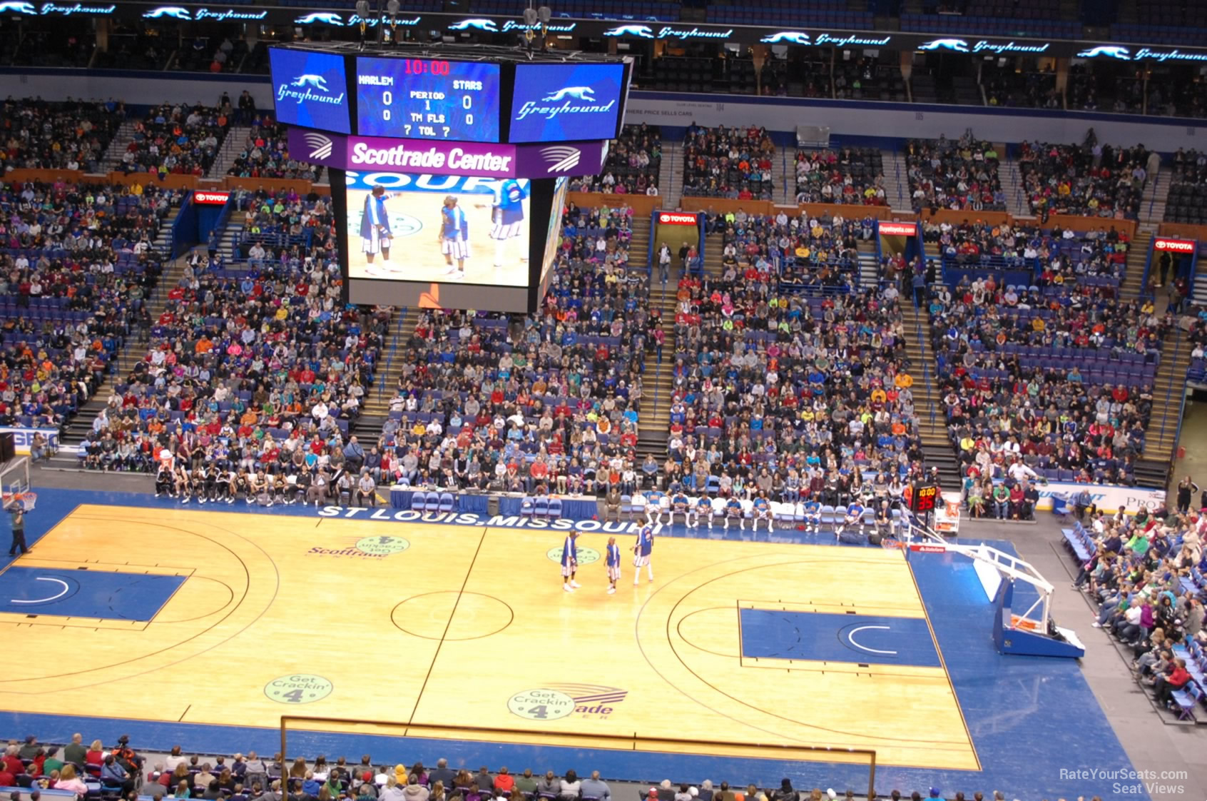section 319, row c seat view  for basketball - enterprise center