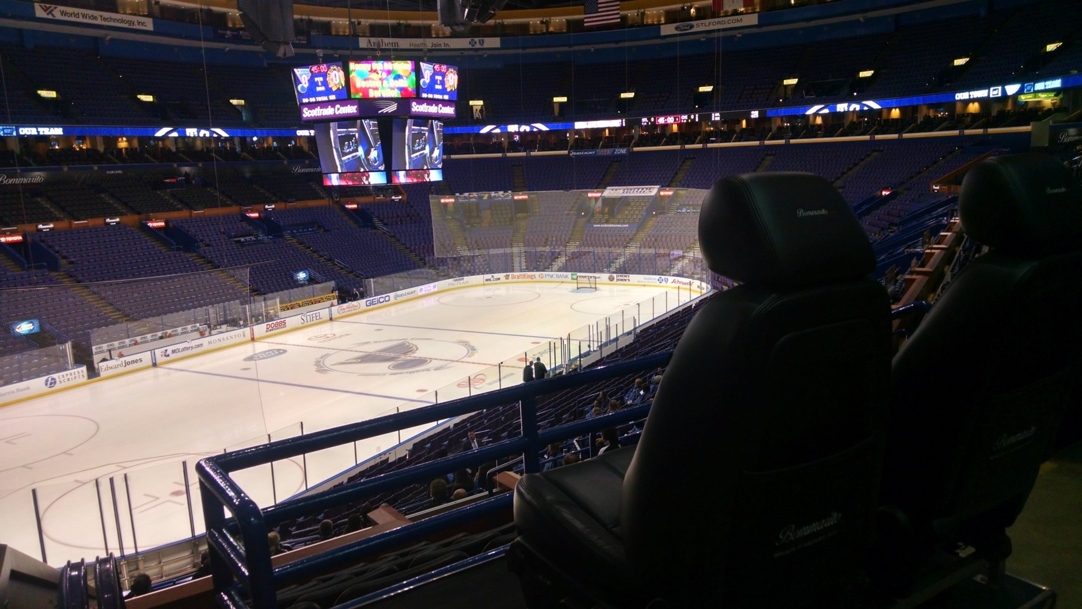 Terrace Seats at Enterprise Center 