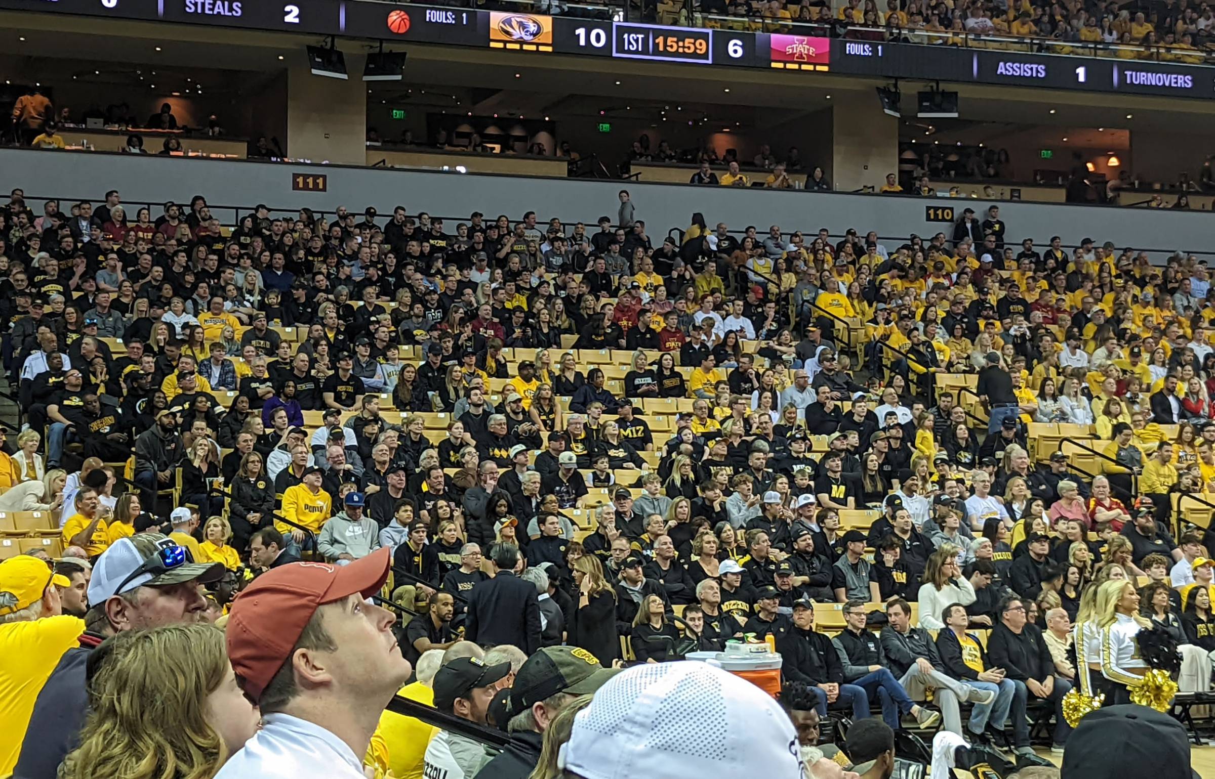 section 111 mizzou arena