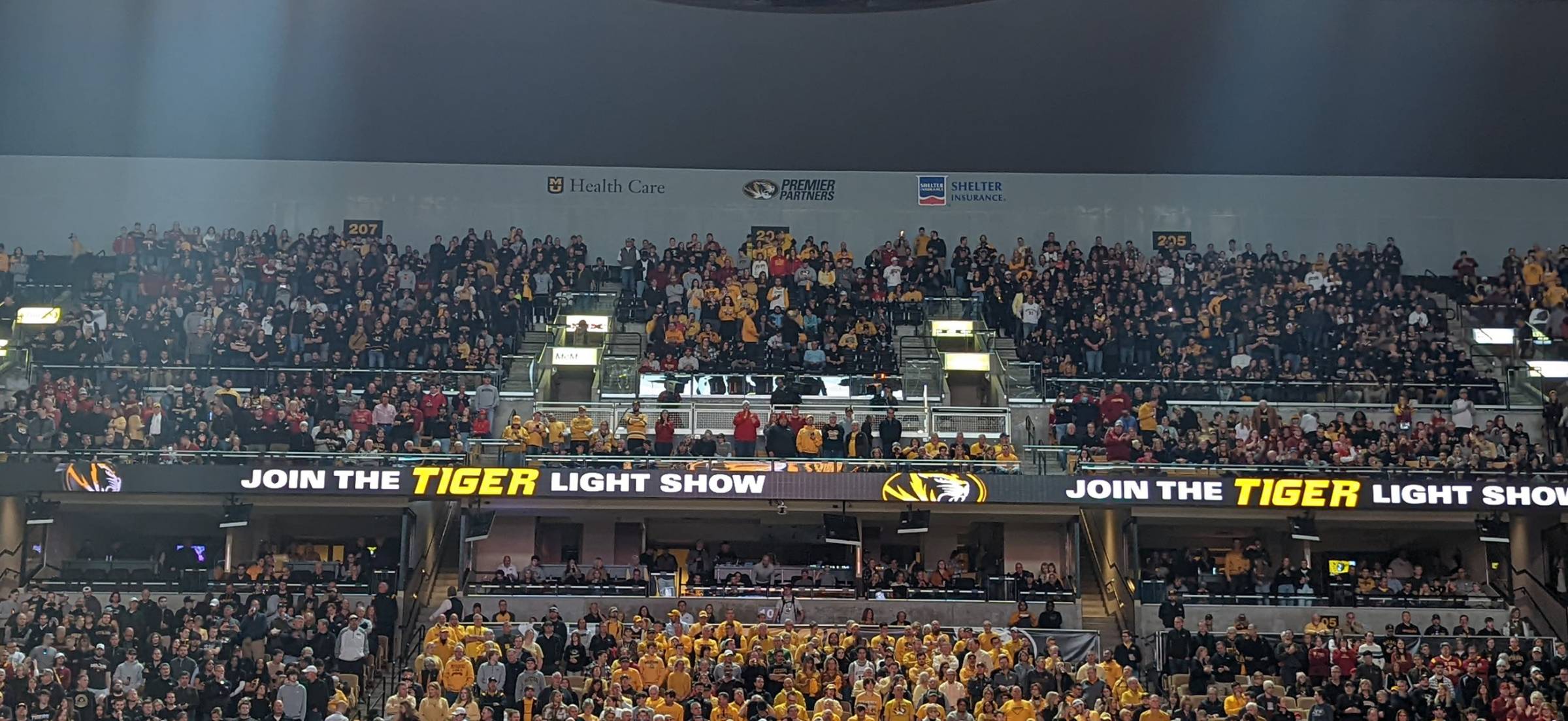 sections 205-207 mizzou arena