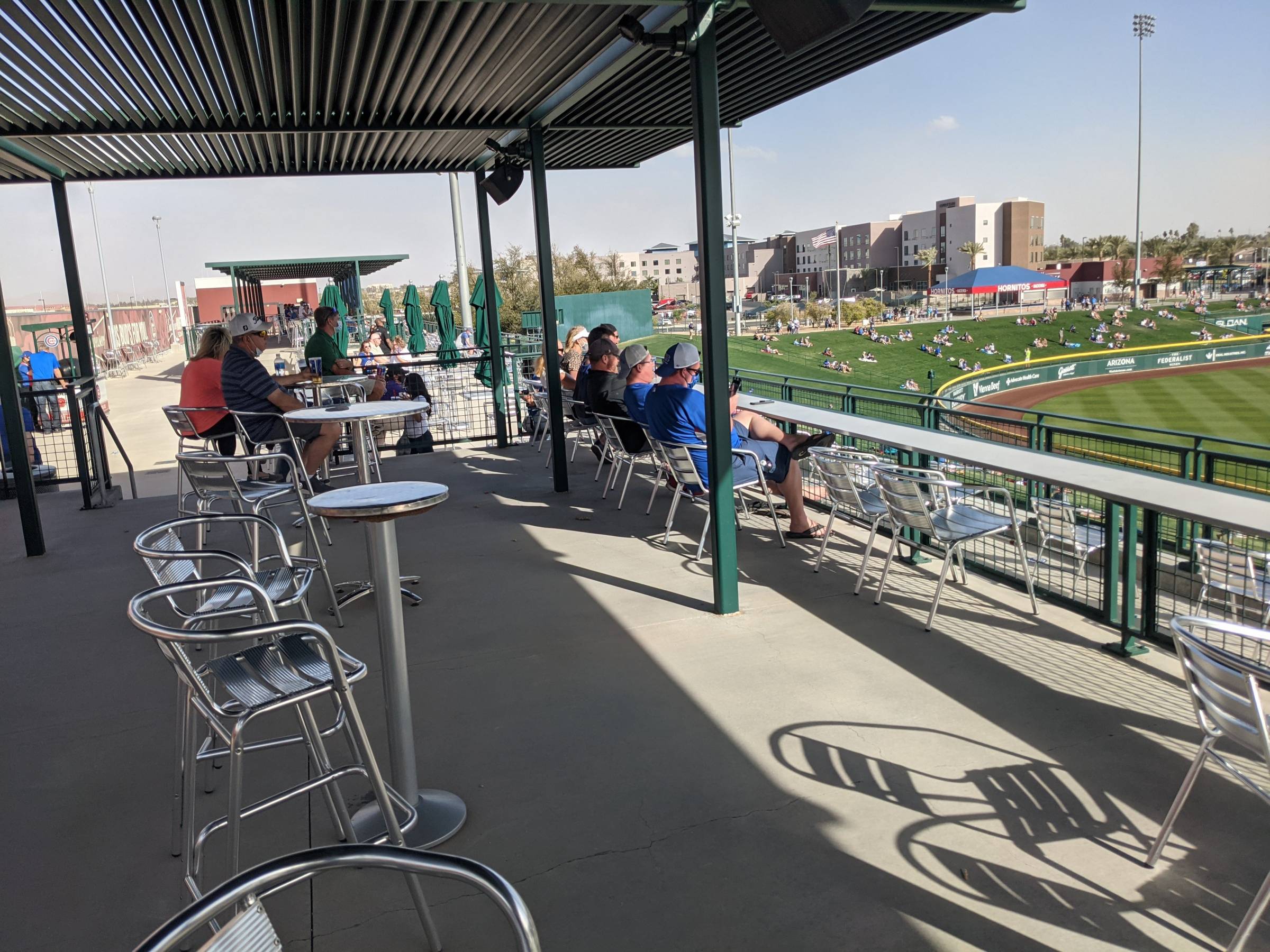 Budweiser Rooftop Shaded Seating