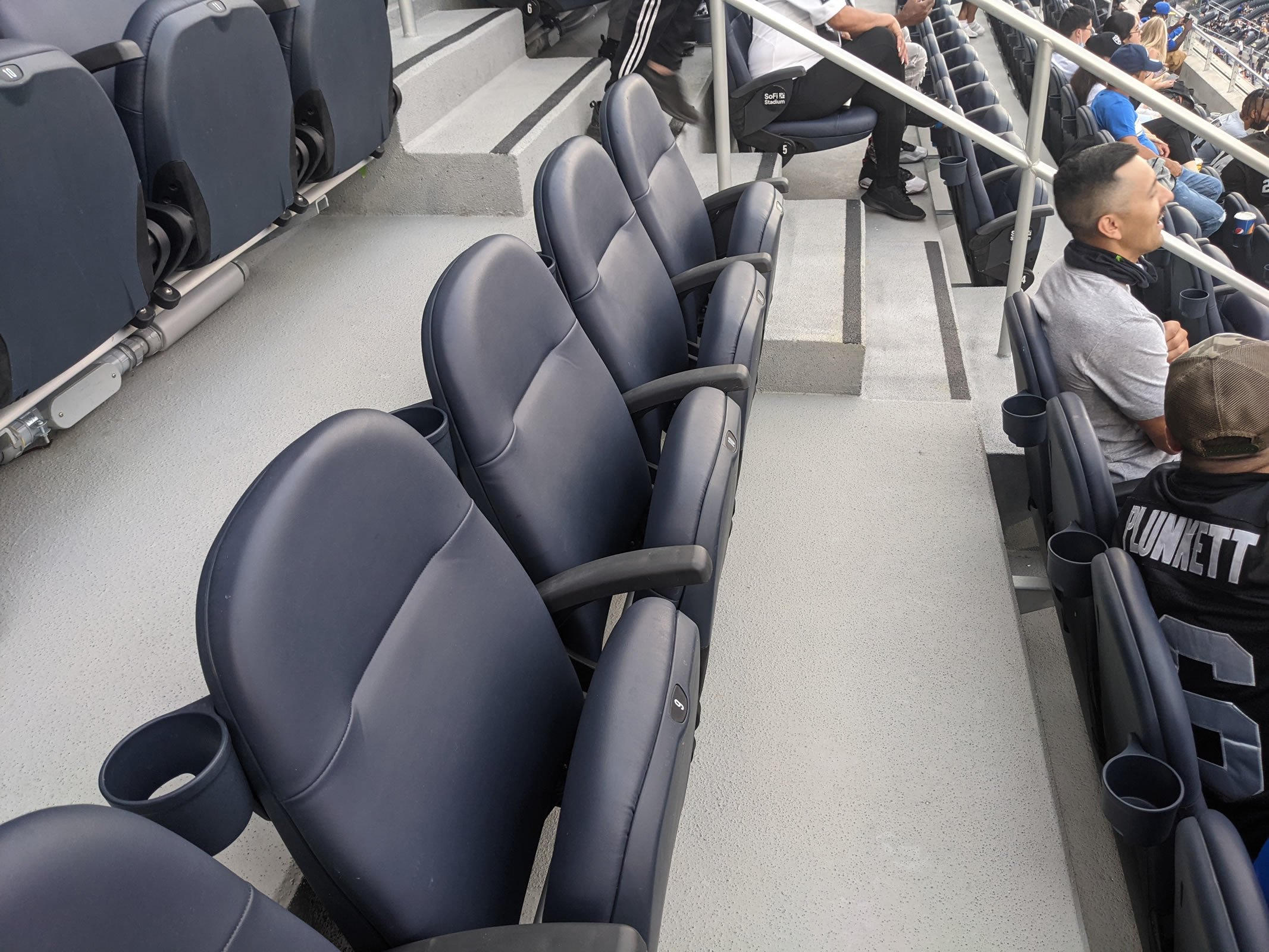 padded club seats at sofi stadium